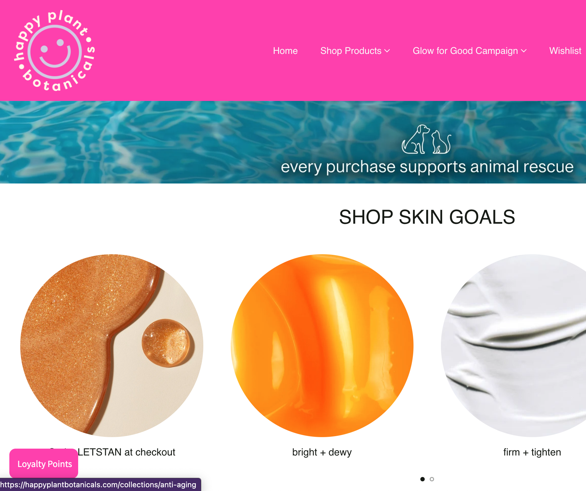 For the month of August, Happy Plant Botanicals is donating a portion of sales to Misfits!