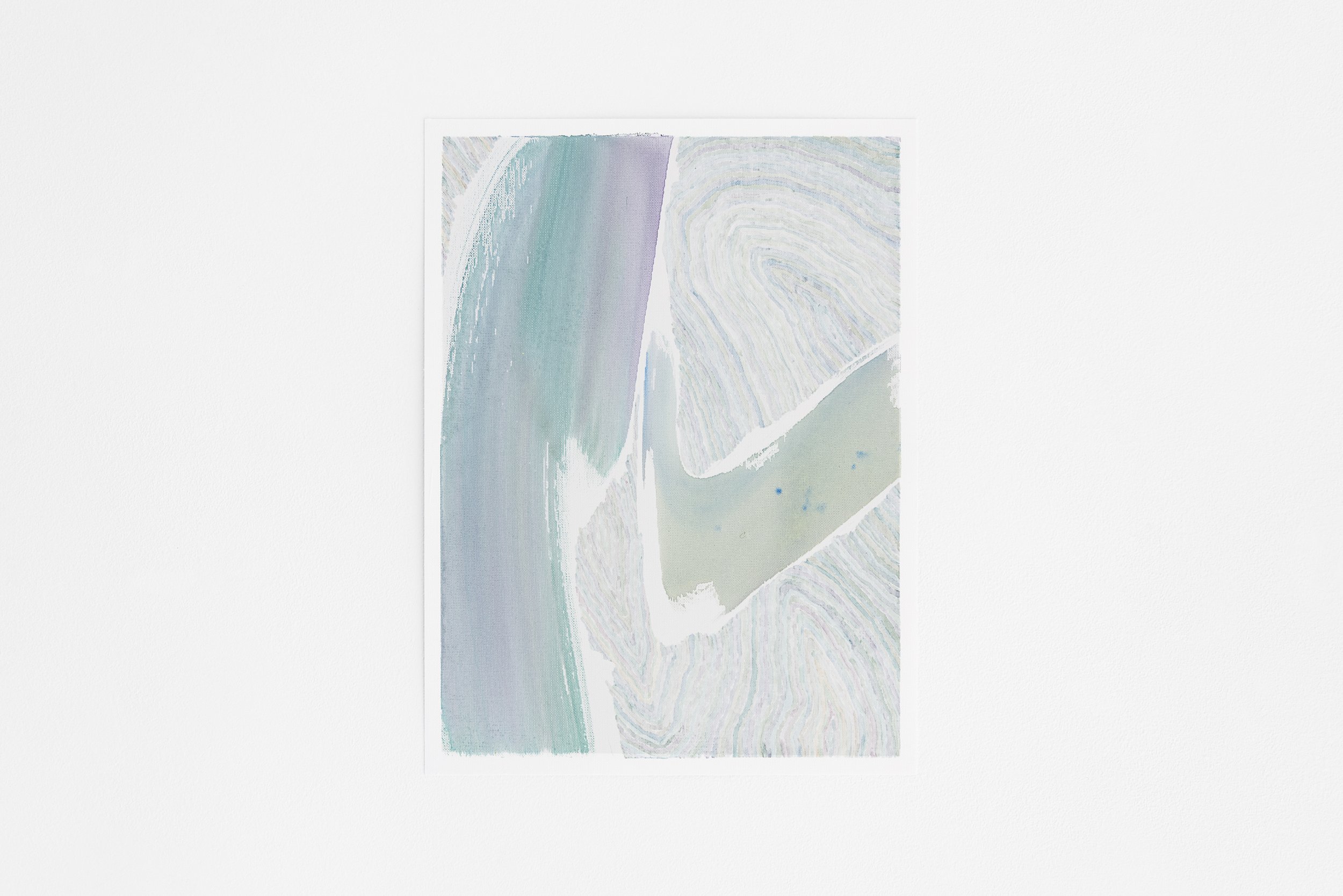 Swimming through the air (drawing series), 2023, Acrylic on paper, 8" x 12" (each)