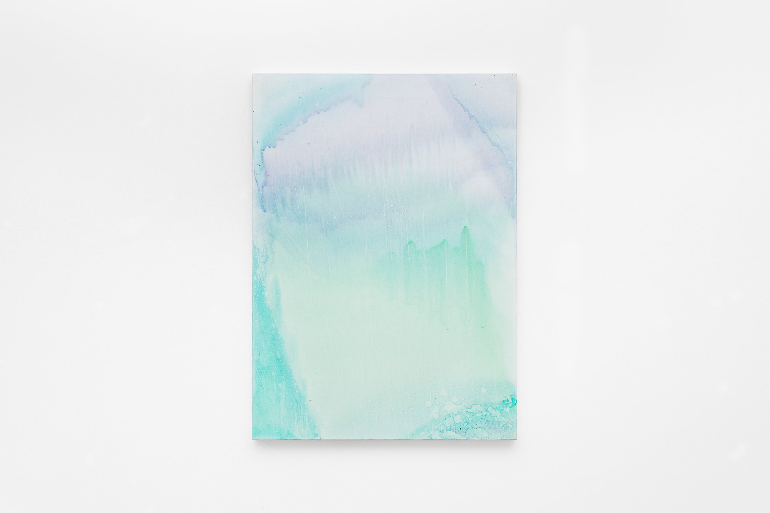 Water Path - Floating, 2021, Acrylic on canvas, 26" x 36"