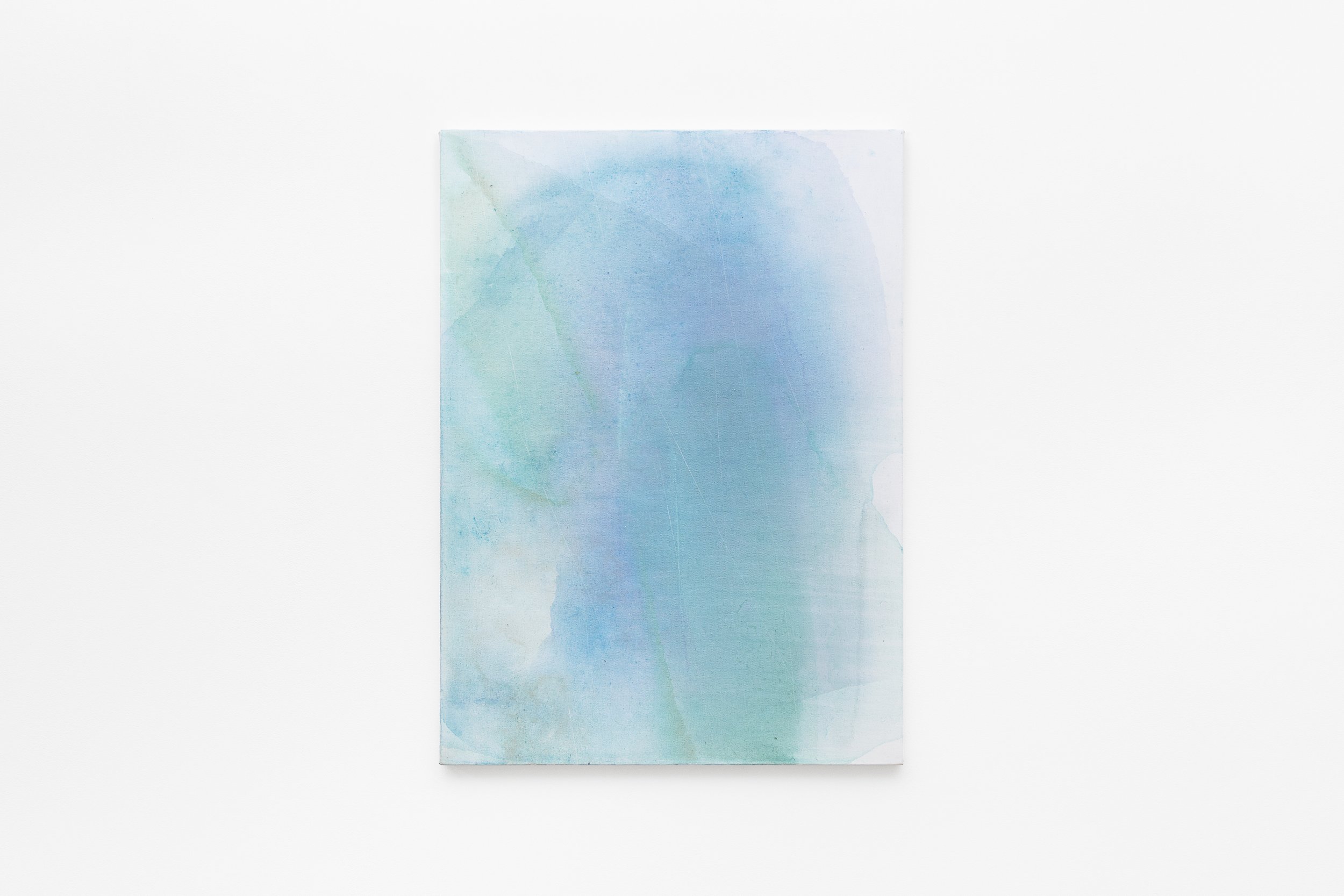 Water Path - Floating, 2021, Acrylic on canvas, 26" x 36"