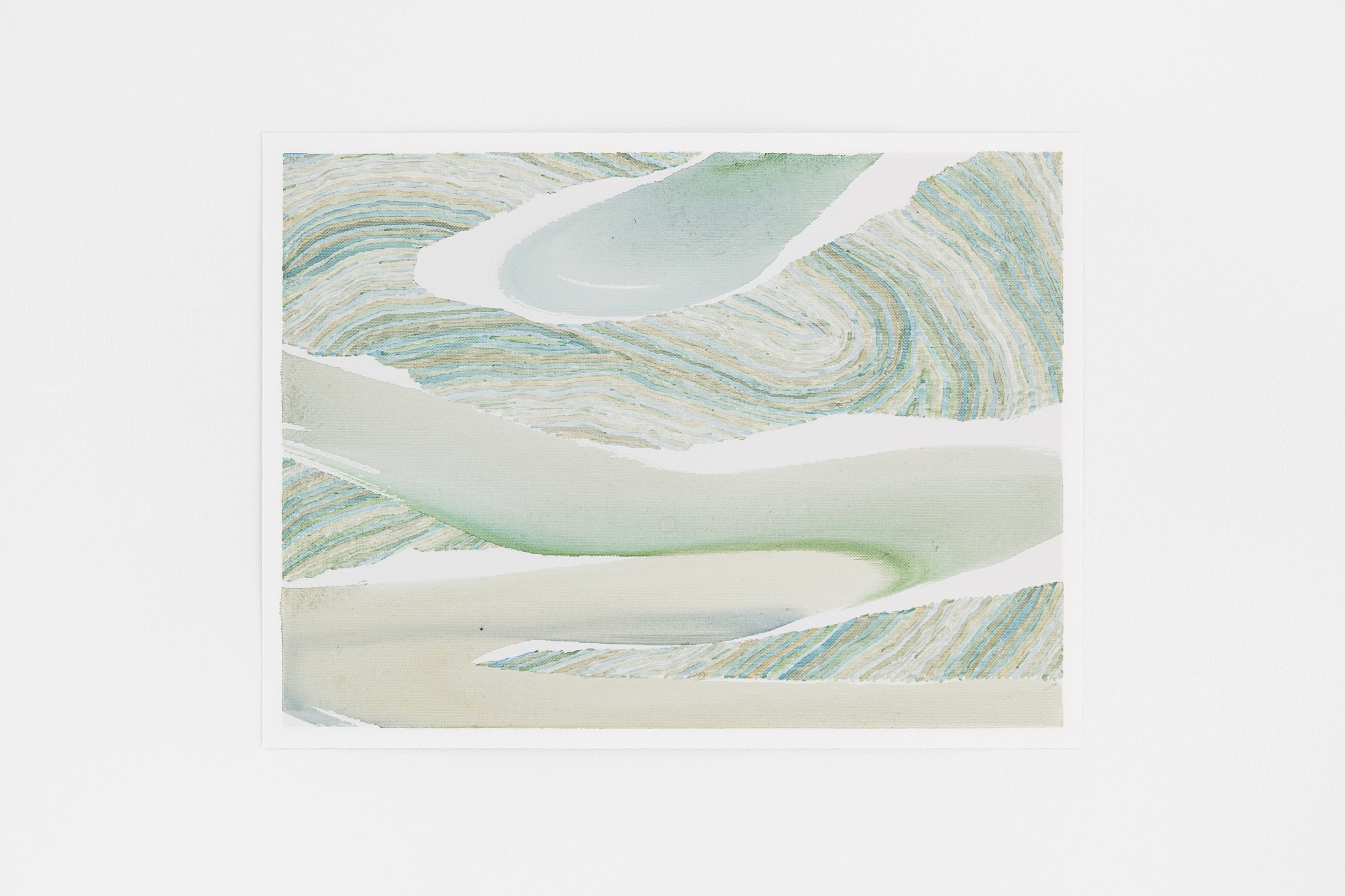 Swimming through the air (drawing series), 2023, Acrylic on paper, 8" x 12" (each)