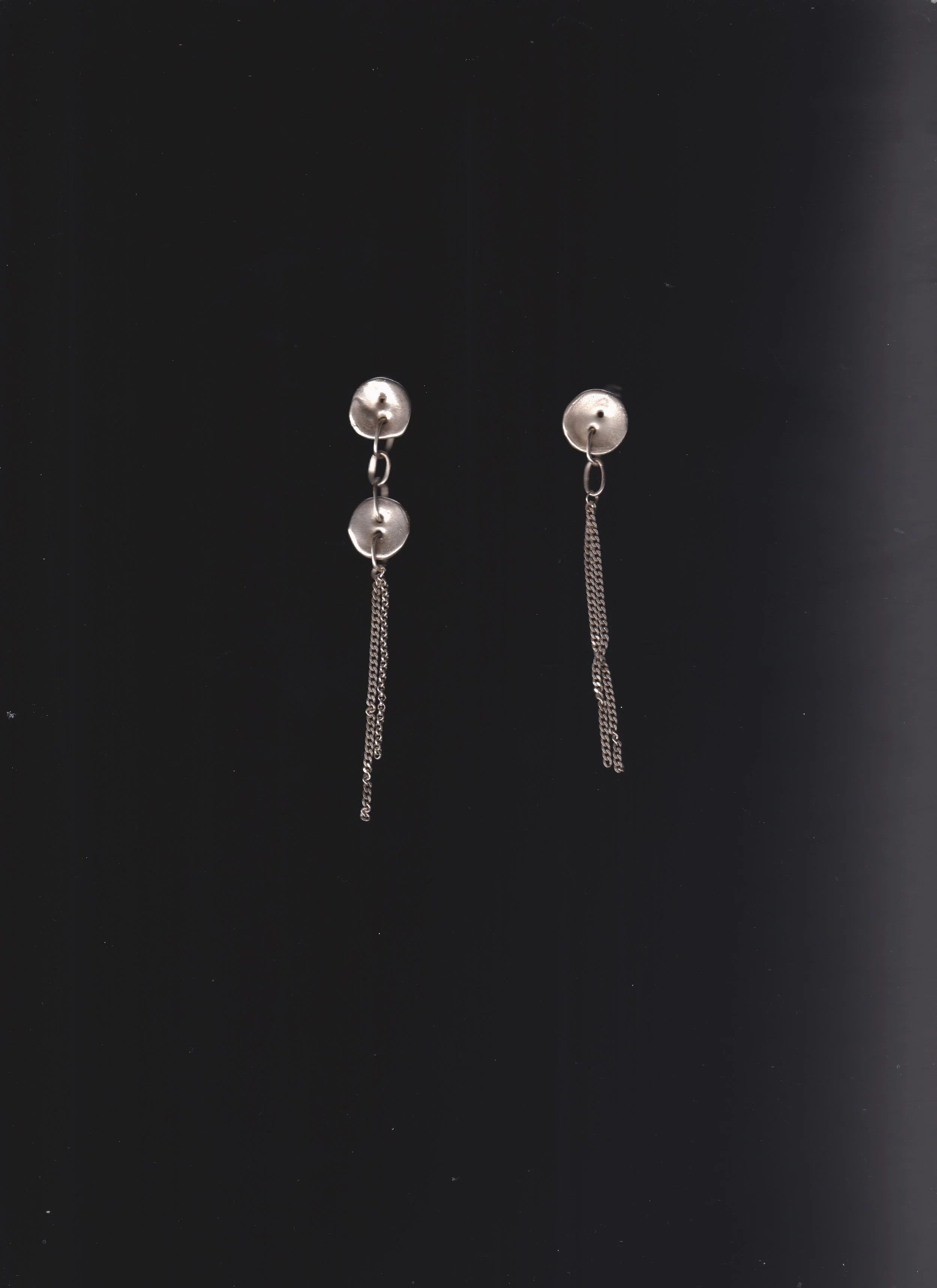 button earrings