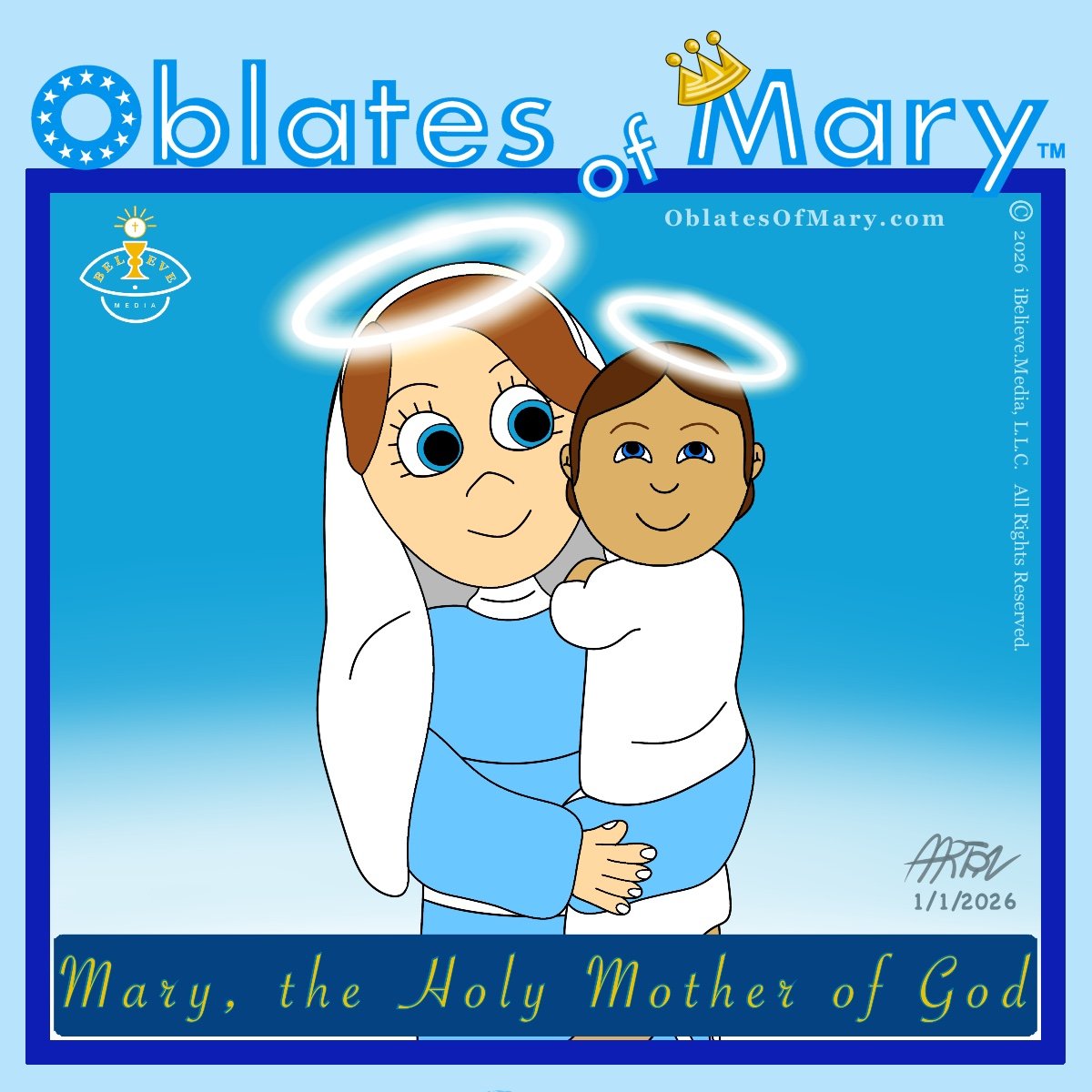 Mary, the Holy Mother of God.