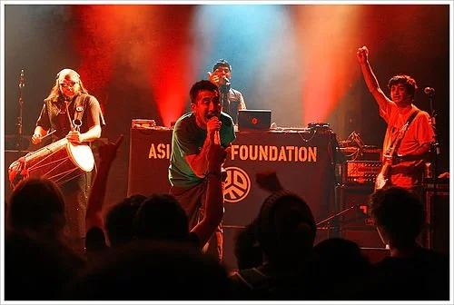 Asian Dub Foundation performing live in Berlin
