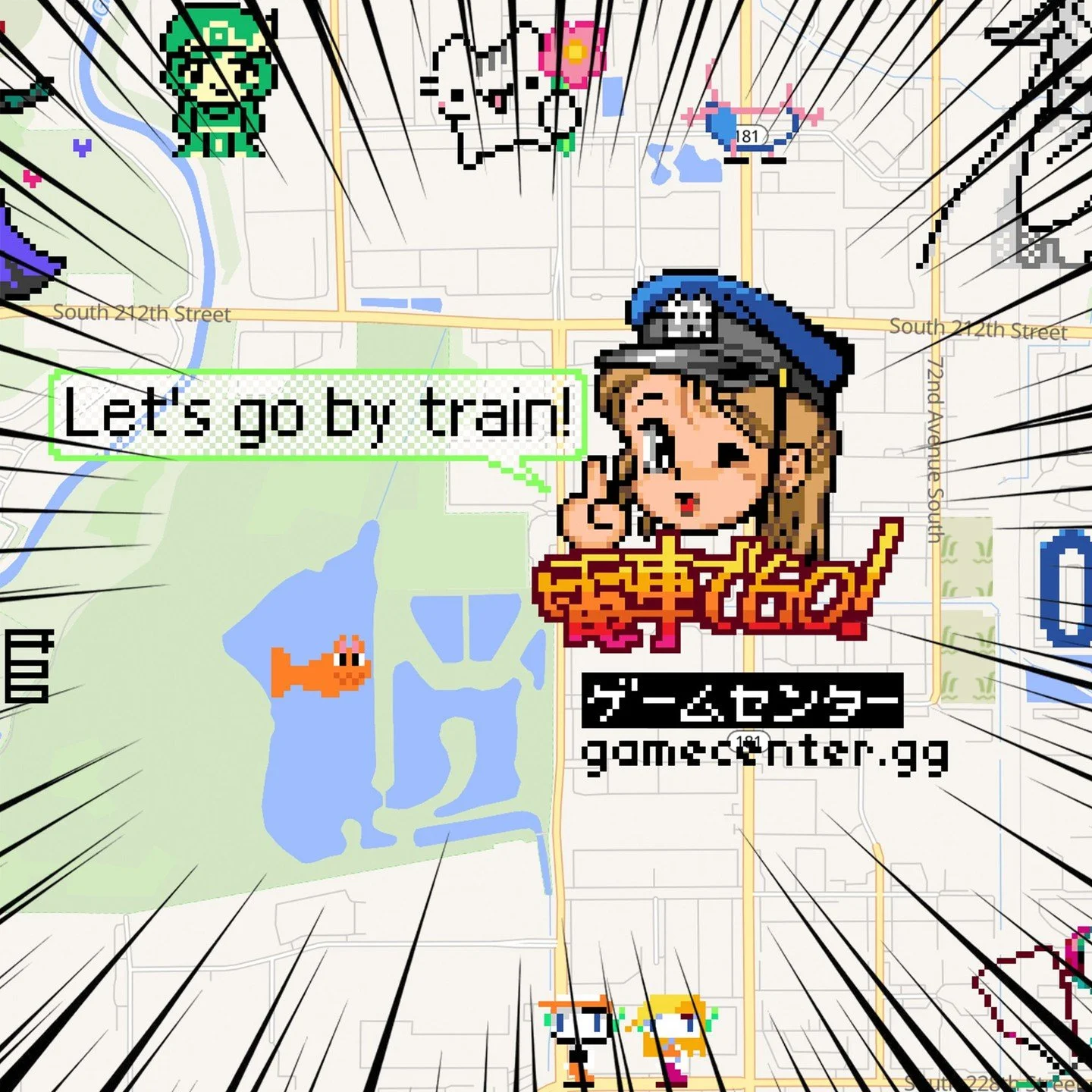 gamecenter is on #wplace !
The Densha artwork is amazing!!
Thanks for contributing to the area and continuously supporting us ❤️