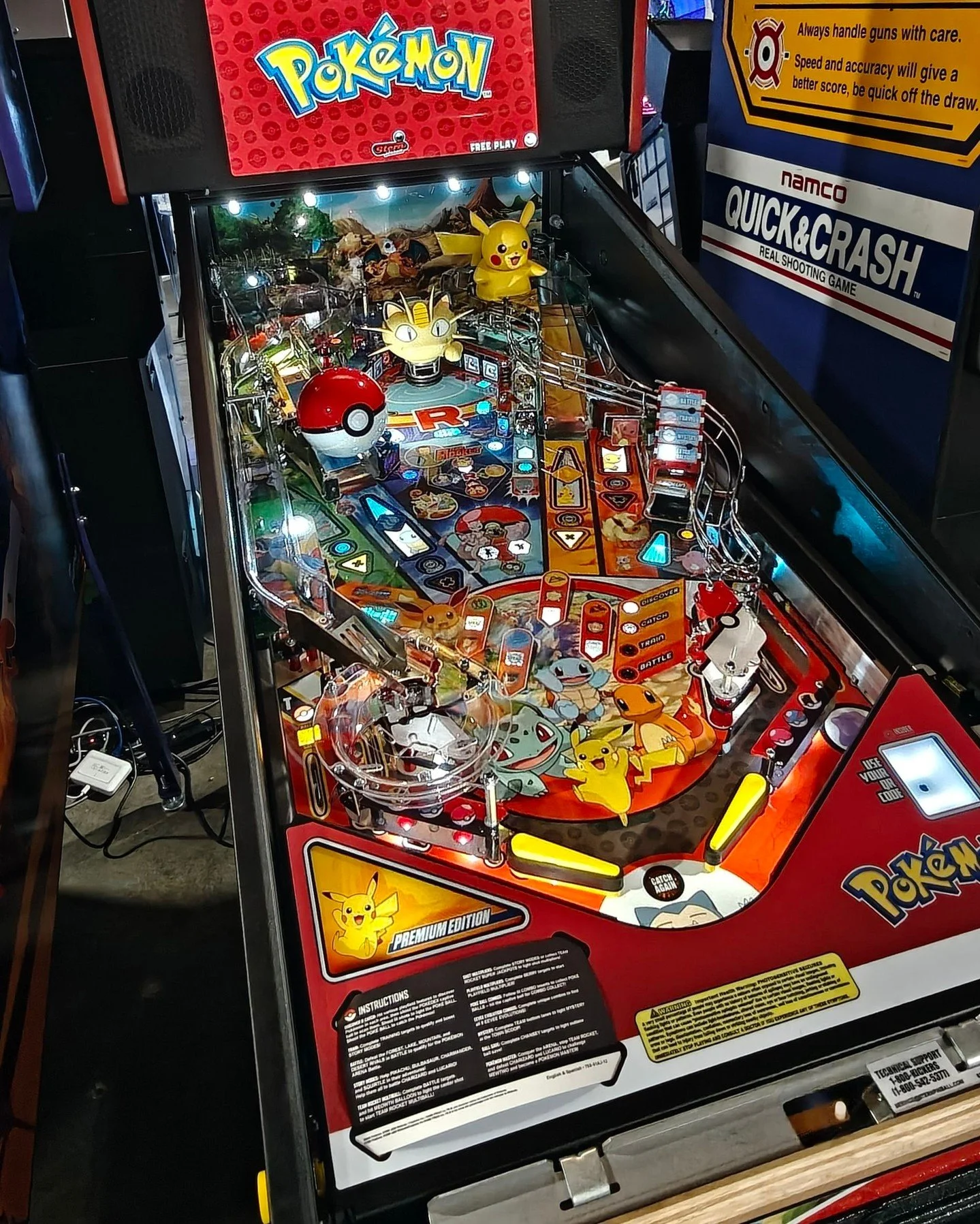 A New Game Appeared at Gamecenter! Introducing... Pok&eacute;mon Pinball! Visit Gamecenter and see if you can "catch 'em all" with the Stern Pinball IC app! Install the app on your phone and you can keep track of the Pok&eacute;mon you've c