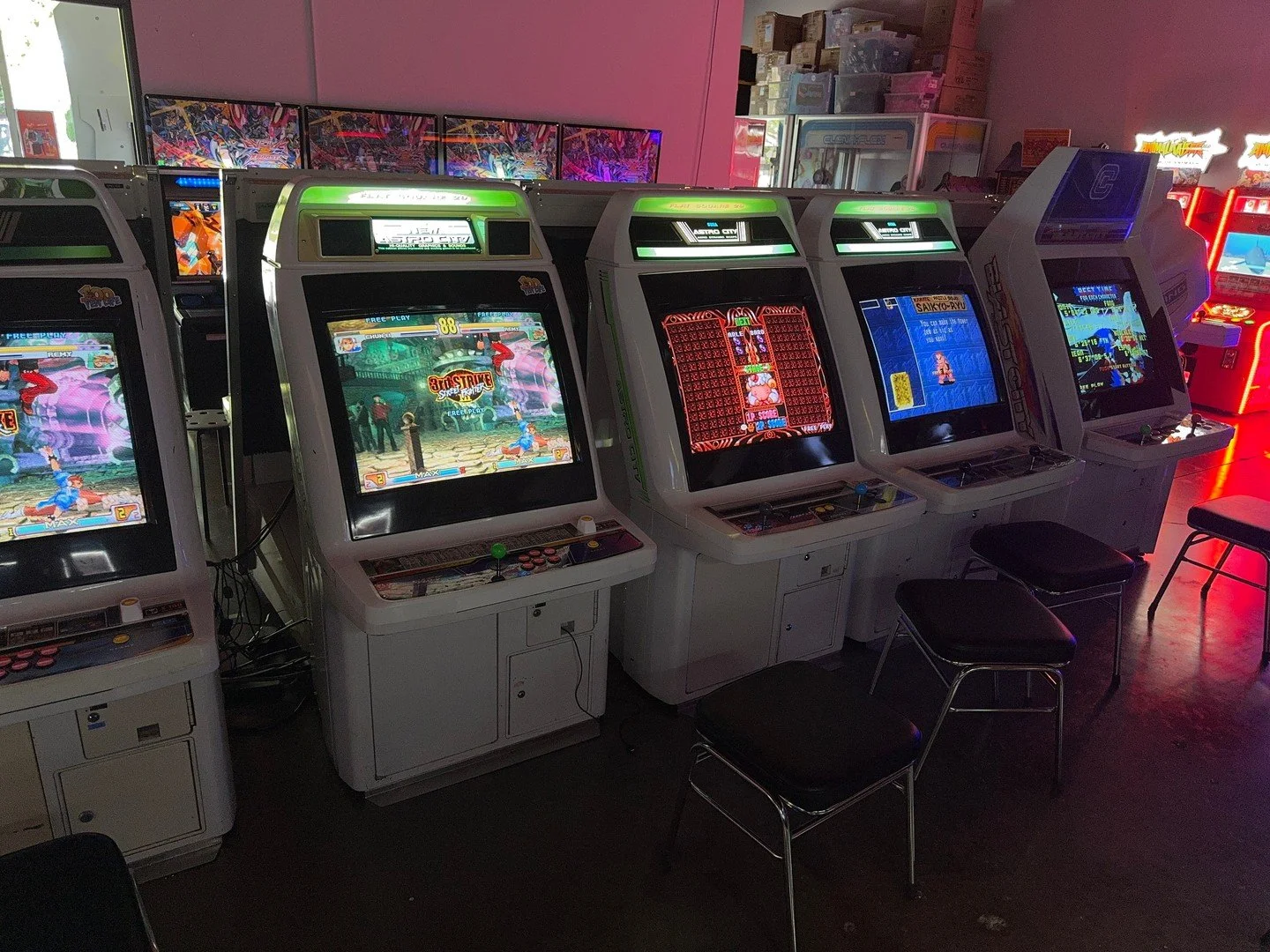 Gamecenter is OPEN!! Visit the arcade today and explore our wide array of games from SO many genres! From classics to pinball, rhythm games to simulators, there's so much to see and play!