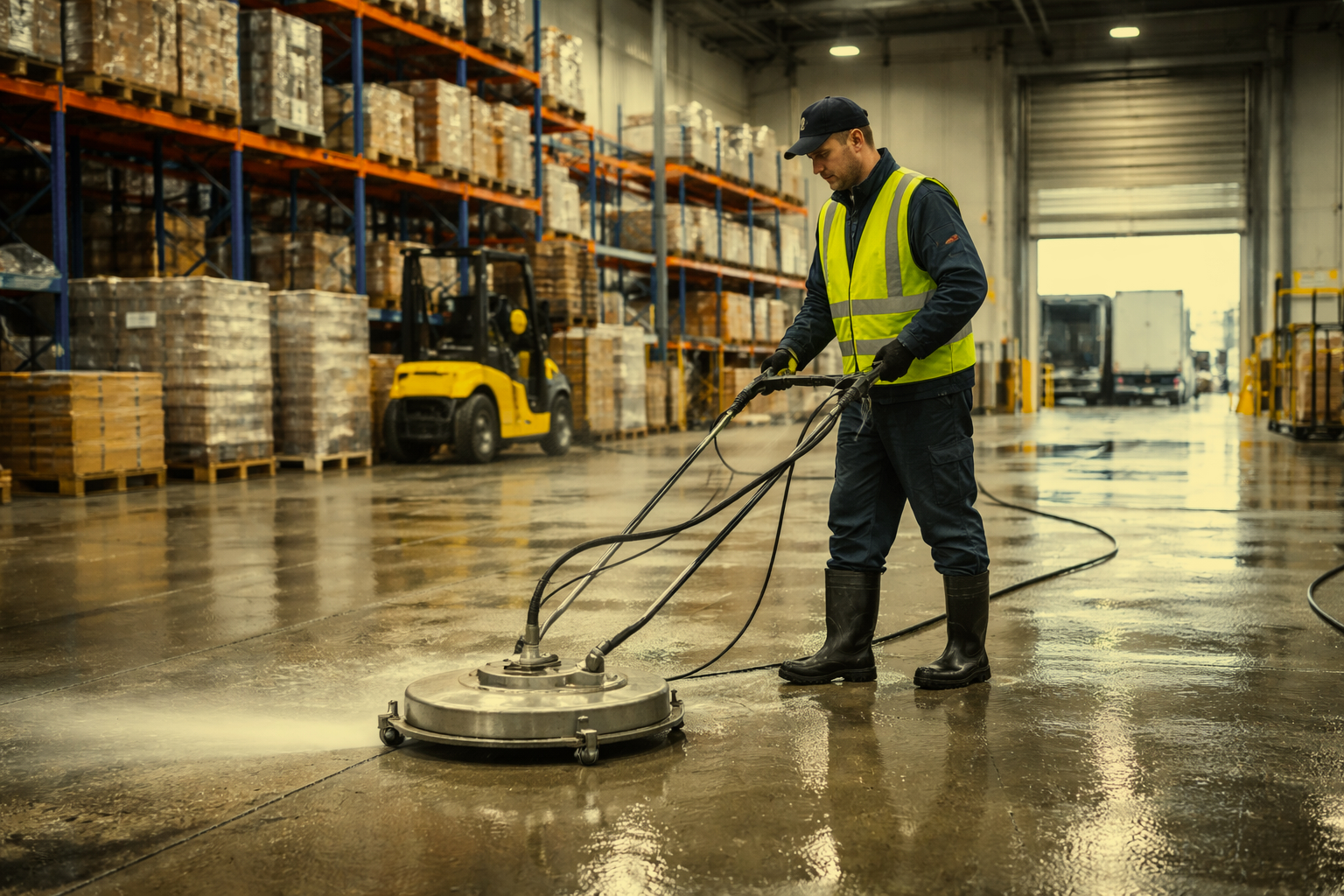 Warehouse Pressure Washing in Los Angeles: Cleaner Floors, Safer Work Environments