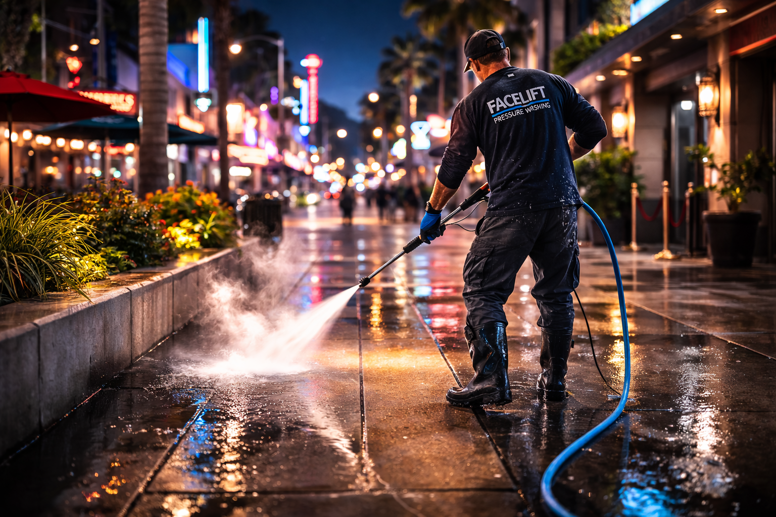 Nightlife District Pressure Washing in Hollywood: Keeping Bars and Clubs Presentable