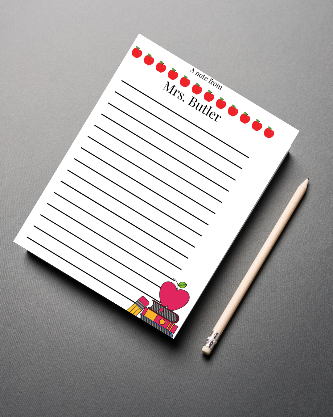 School Style Personalized Notepads