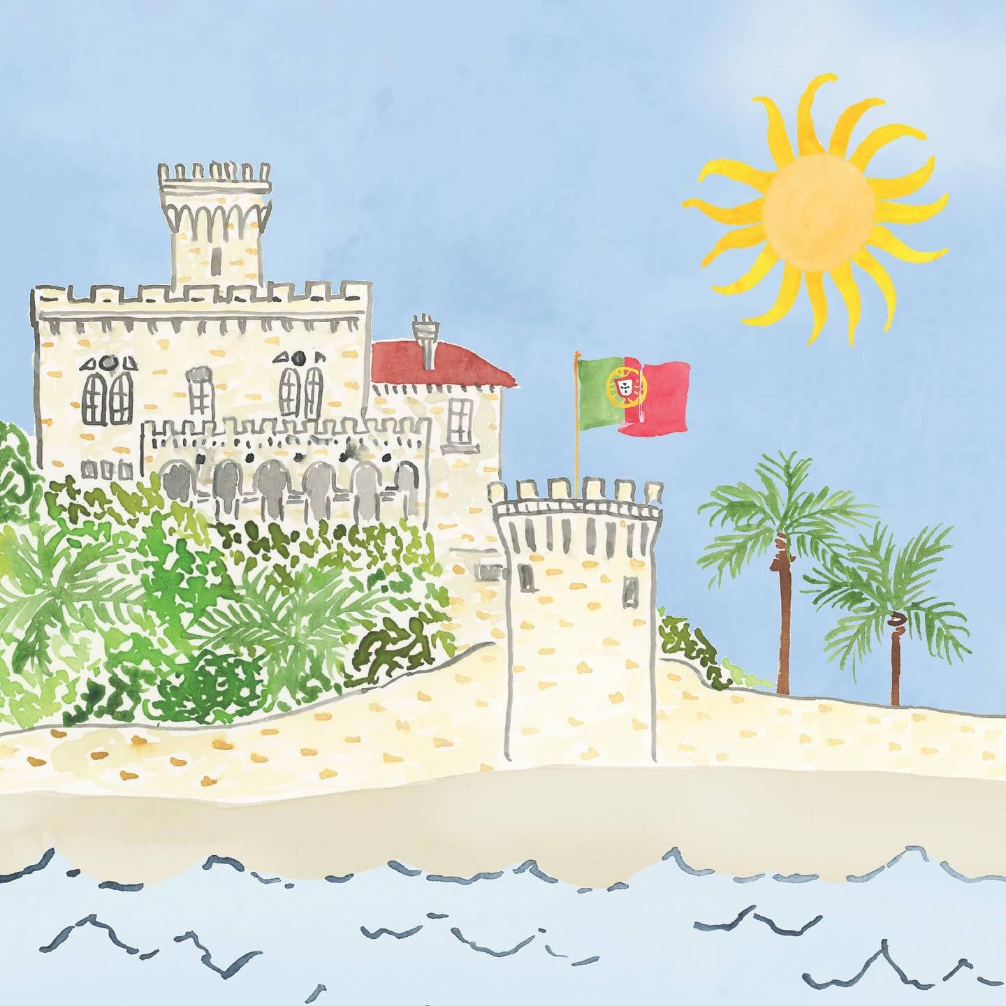 When you are getting married in a castle in Portugal&hellip;.
🇵🇹 &hearts;️🇵🇹
#customsavethedates #customart #watercolorillustration #bespokeweddingpaper #weddingpaperlove #petillustration #portugalwedding #weddingpaper #weddingstationery