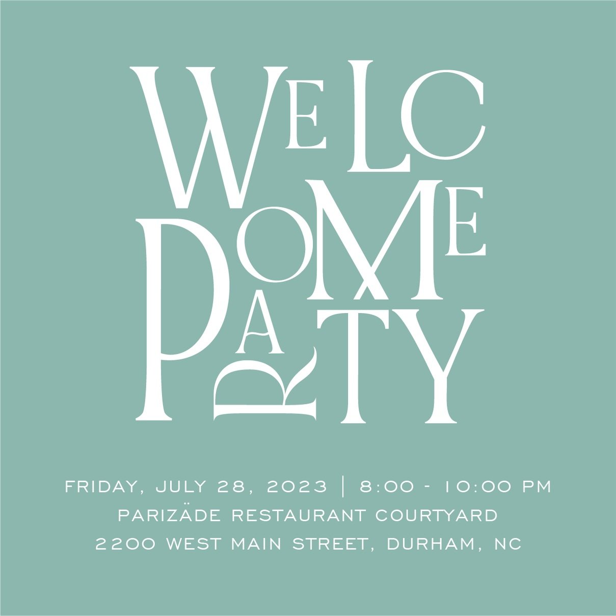 Invitation to a come date party with event details and location.