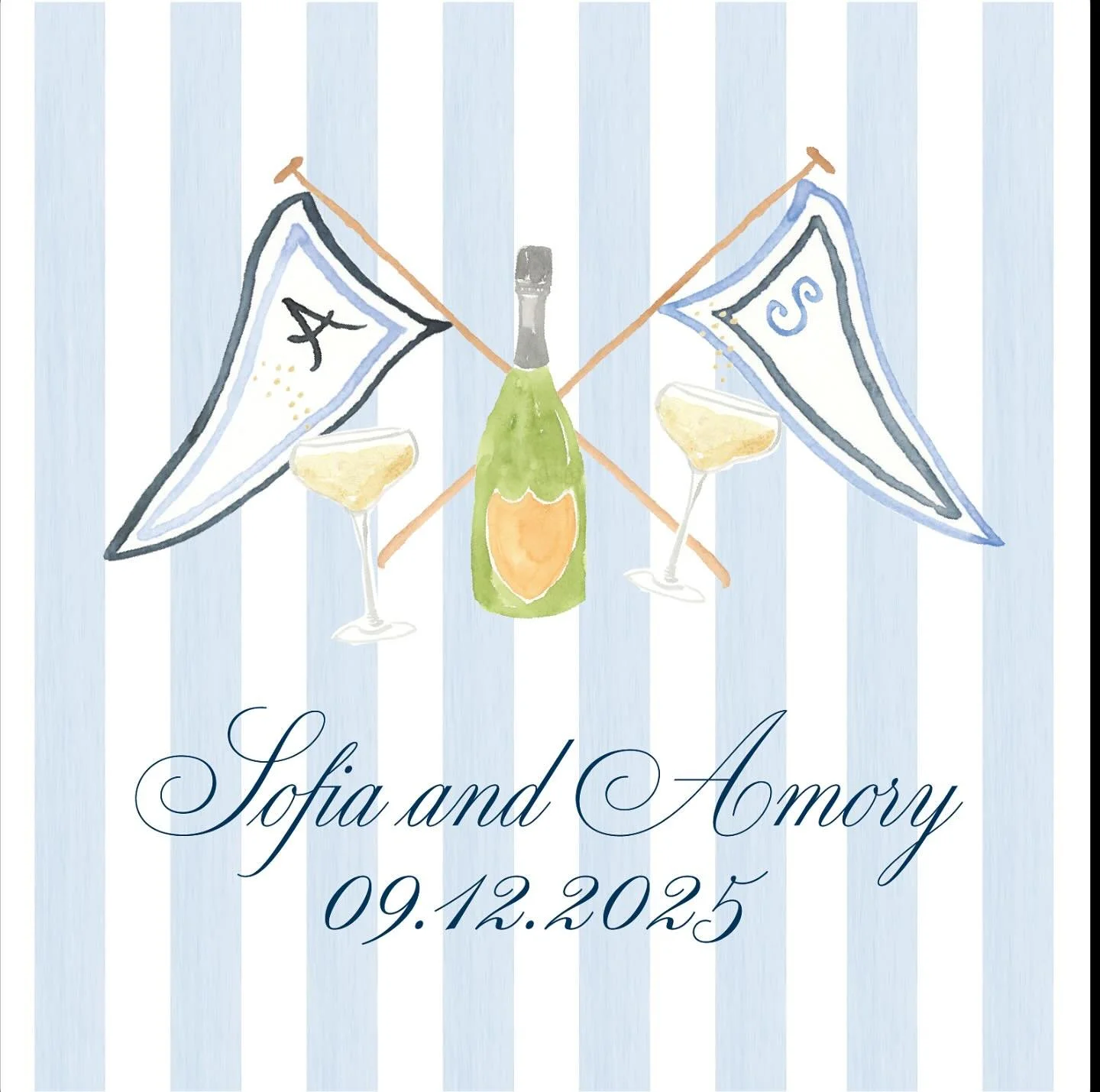 Congratulations to Sofia + Amory!
I can&rsquo;t wait to share more from this iconic Newport, Rhode Island wedding suite!
#customweddinginvitations 
#watercolorillustration 
#newportwedding