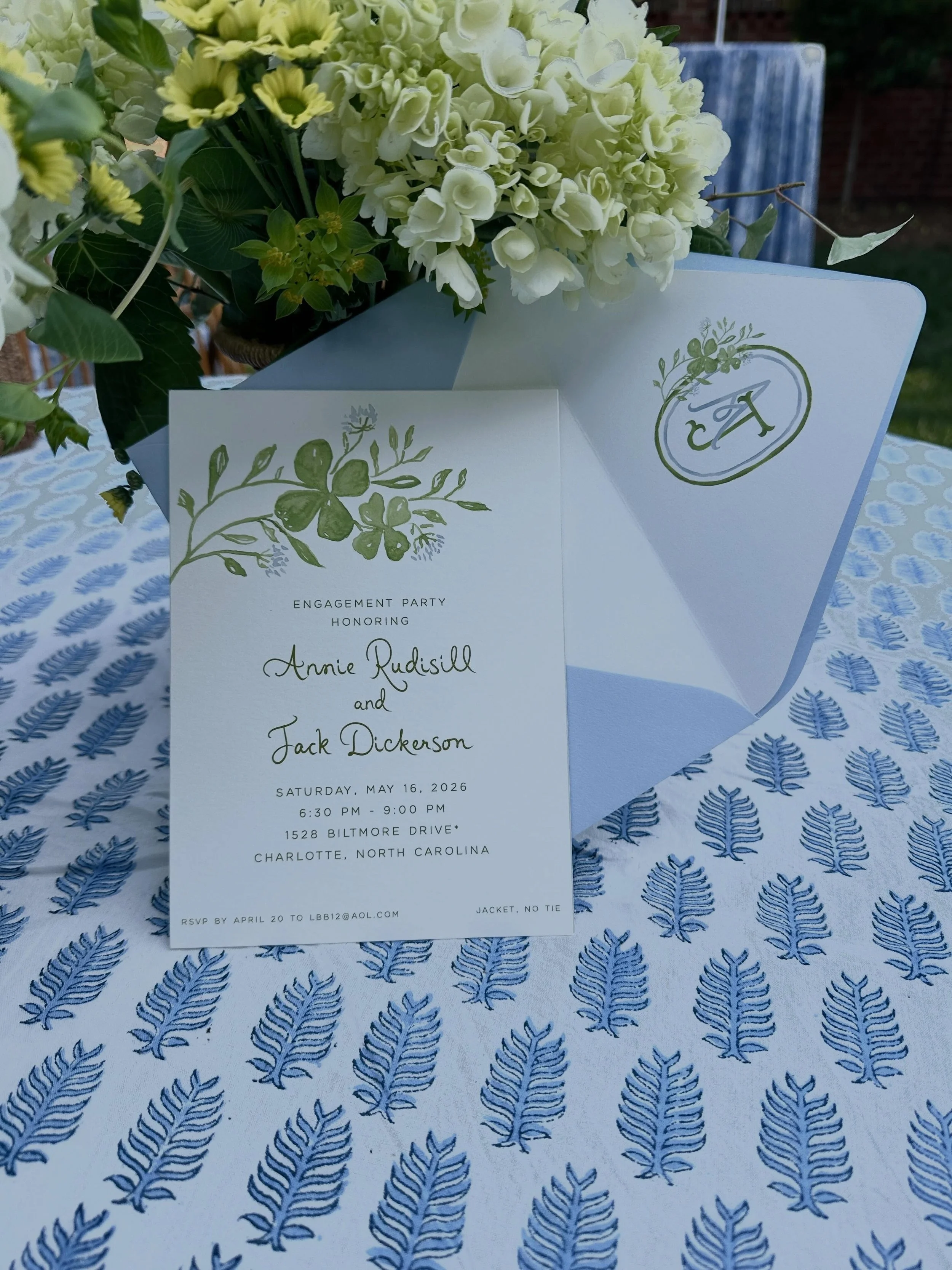 The perfect night, toasting a couple near and dear to my heart. @annie_rudisill and @jcdickerson15 I love you both so very much! 4 more months!! 
#customweddingpaper #customillustration #weddingpaperlove #sayido #weddingstationery
