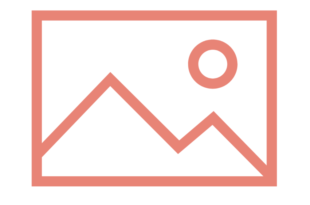 Placeholder icon representing an image, with a mountain, a circle representing the sun or moon, and a rectangular border.