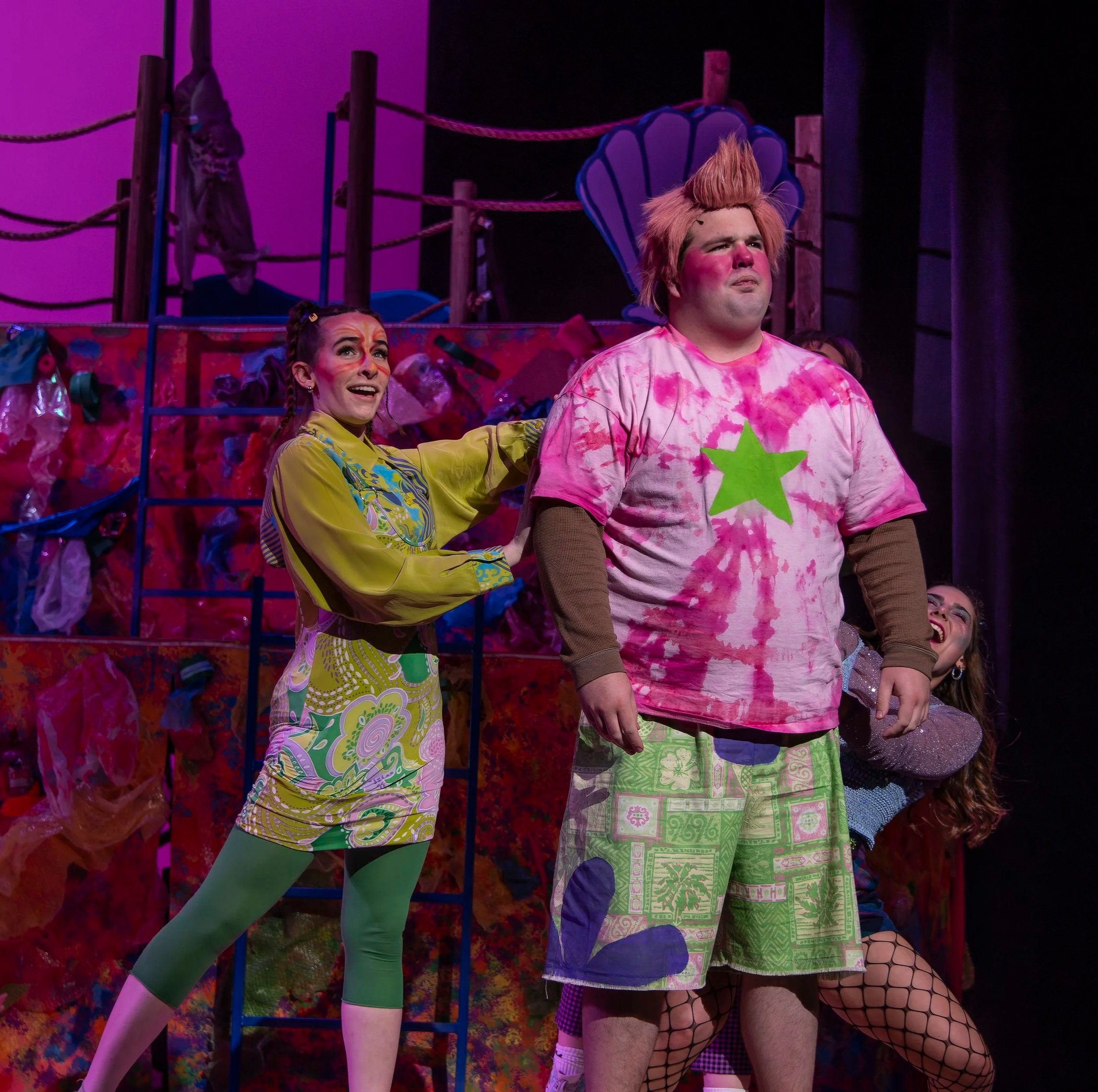 Patrick's backup dancers - The Spongebob Musical - Forbes Performing Arts Center - Photos by Richard Finkle
