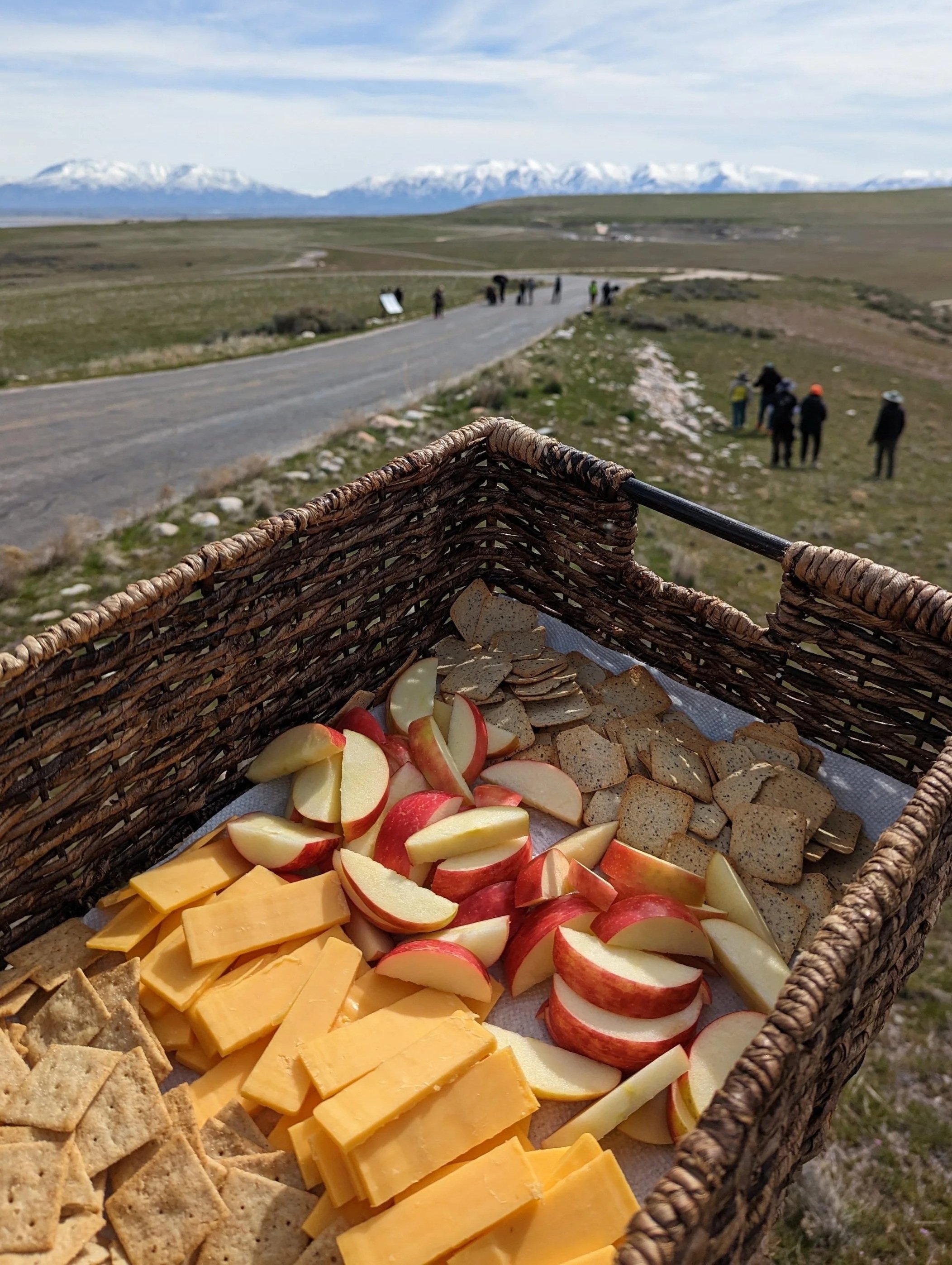 Fresh Cheese and Apples on Location