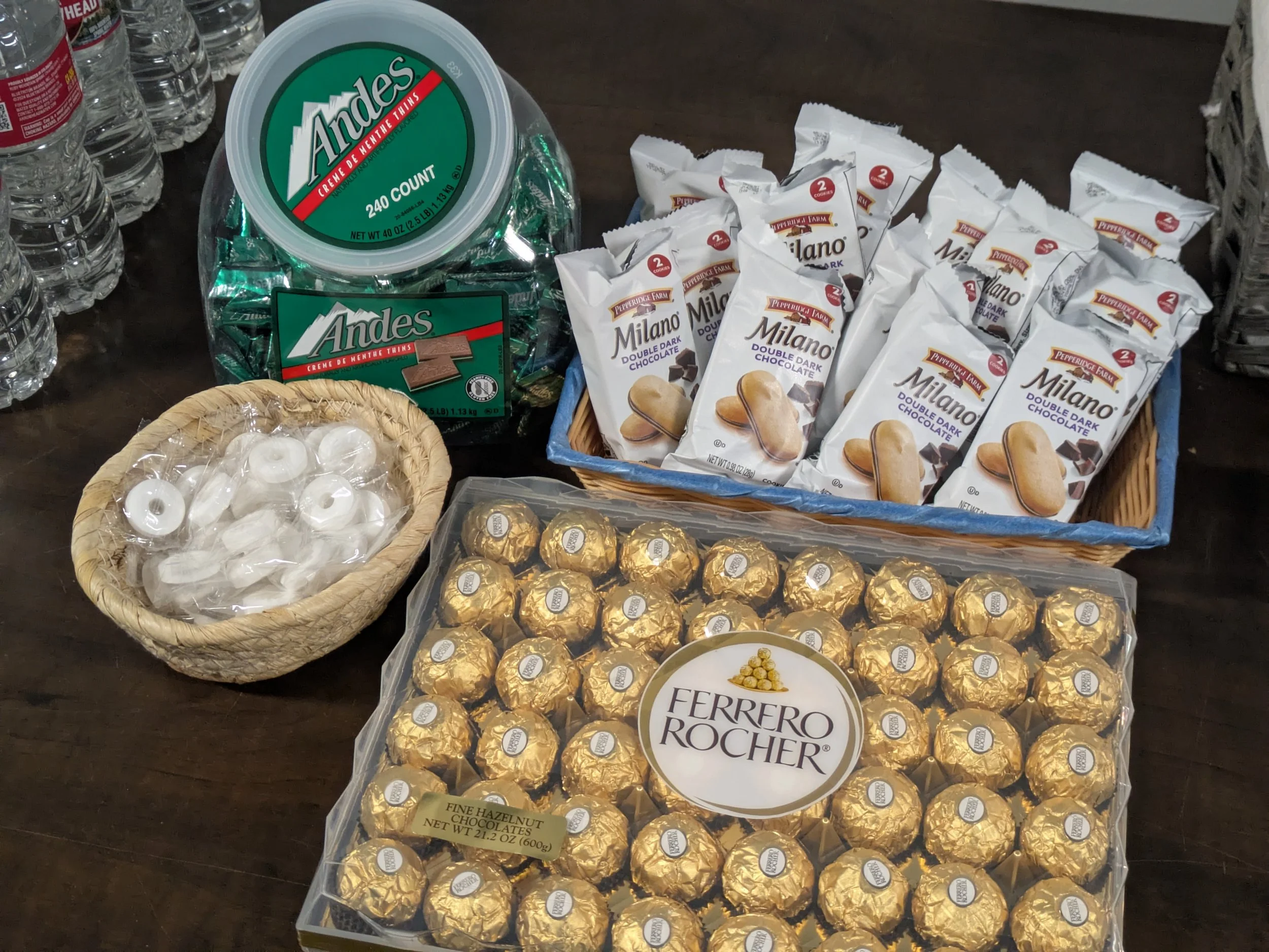 Chocolates or Mints for dessert
