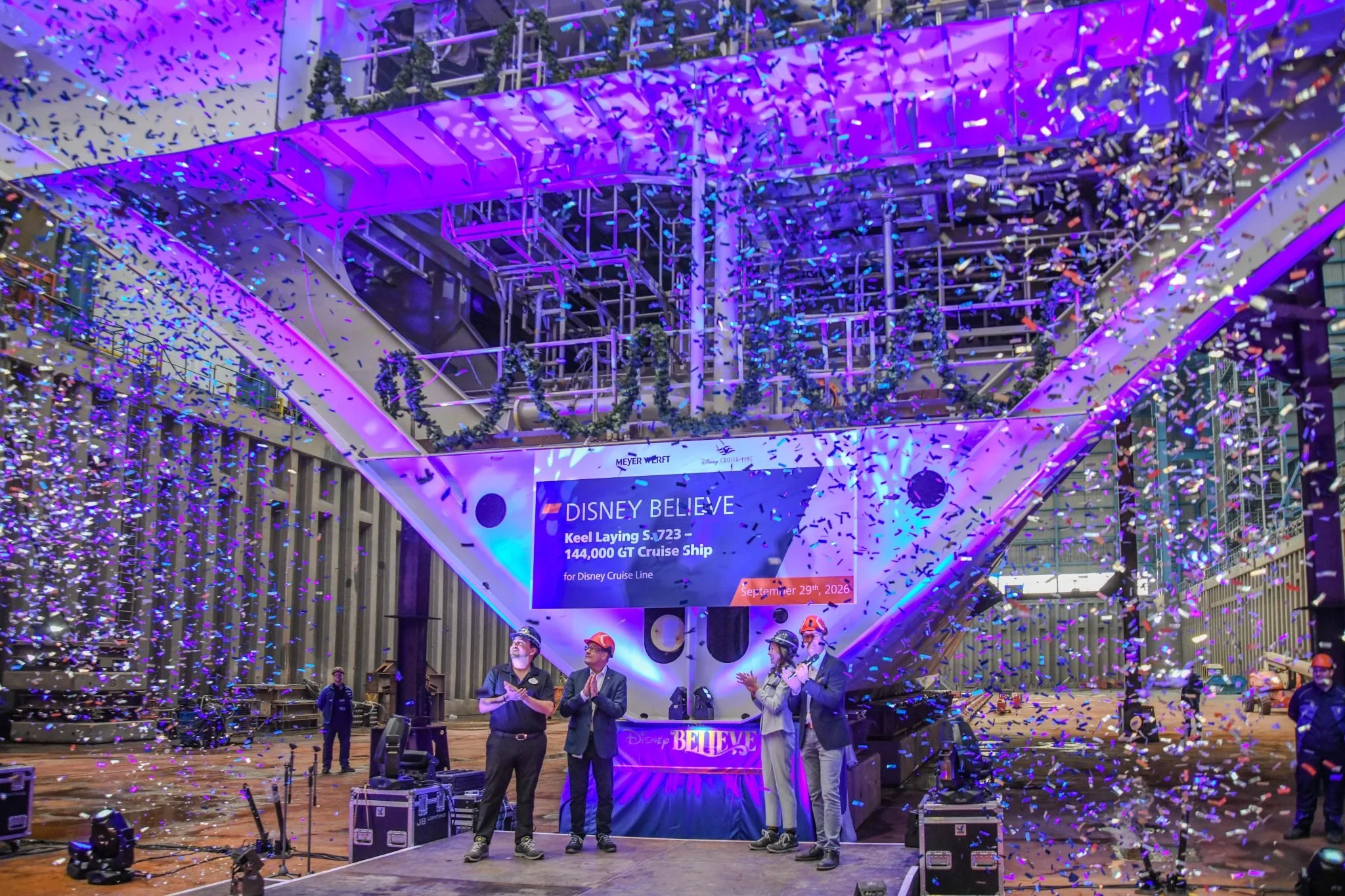 Disney Believe Keel laying ceremony at Meyer Werft