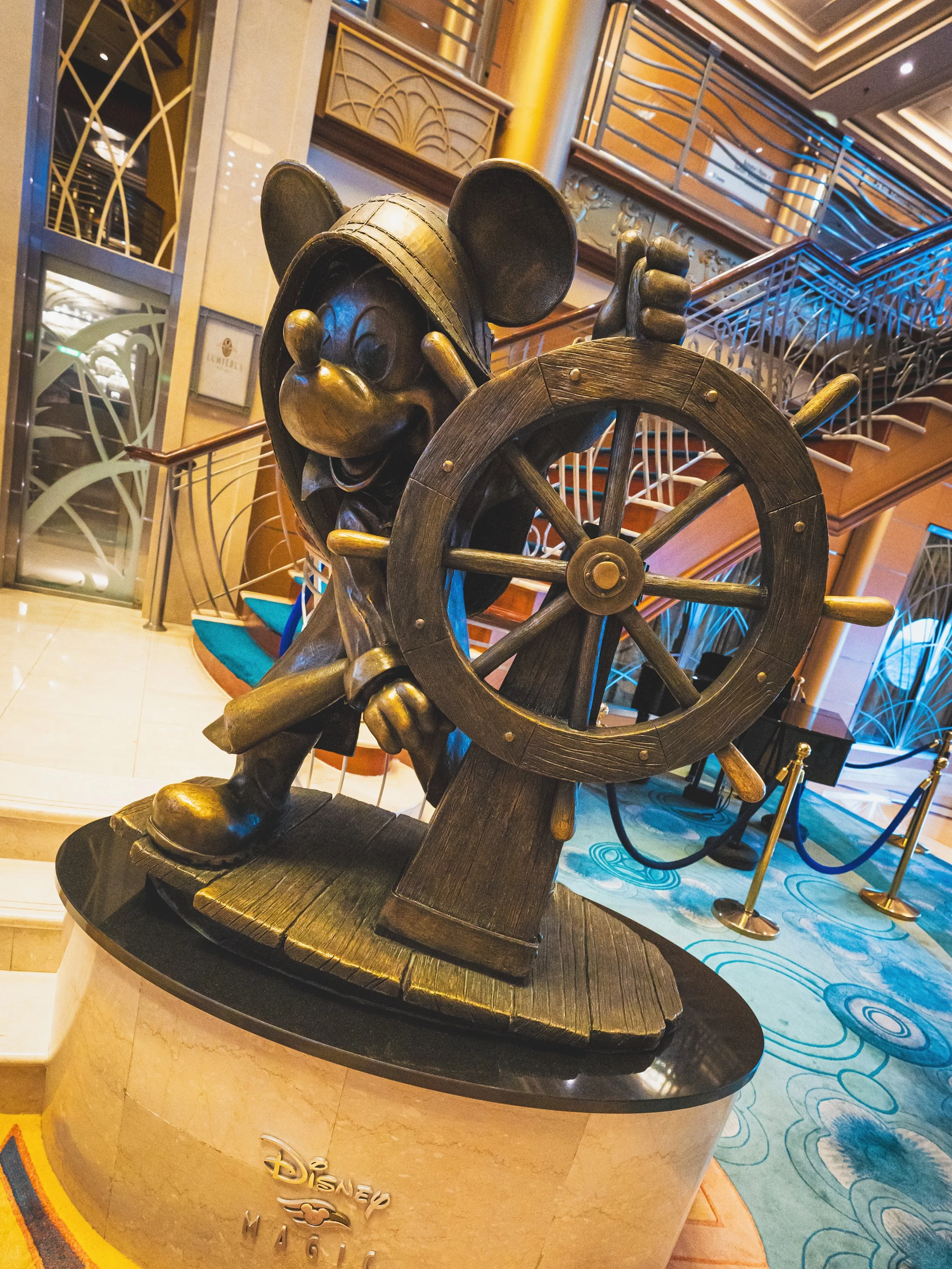 Everyone has their favorite atrium statue. What&rsquo;s yours and why is it Helmsman Mickey on the Disney Magic?