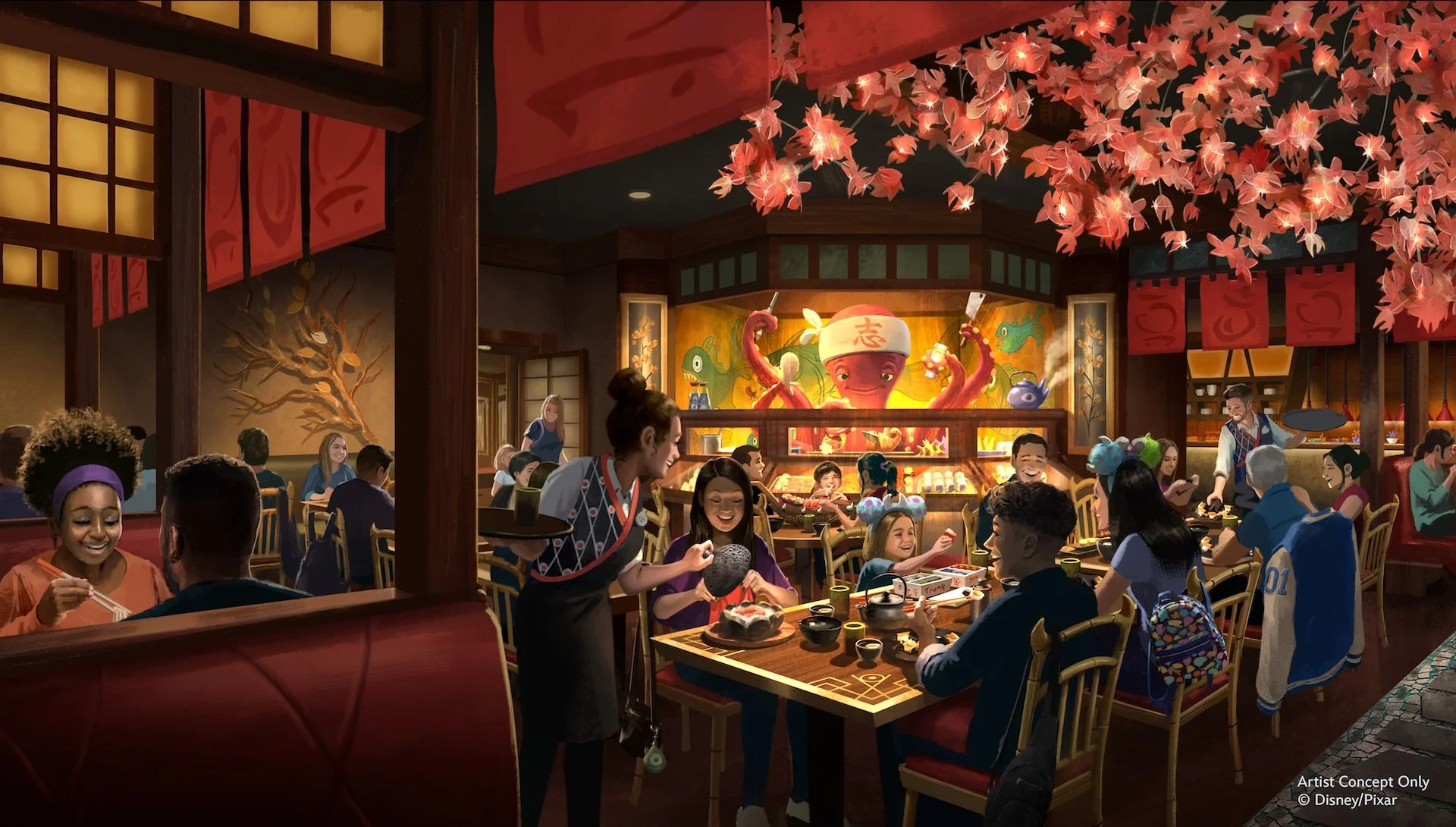 Monstropolis's First Menu Preview Includes an 8-Tentacled Sushi Chef and a Drink Called Blort