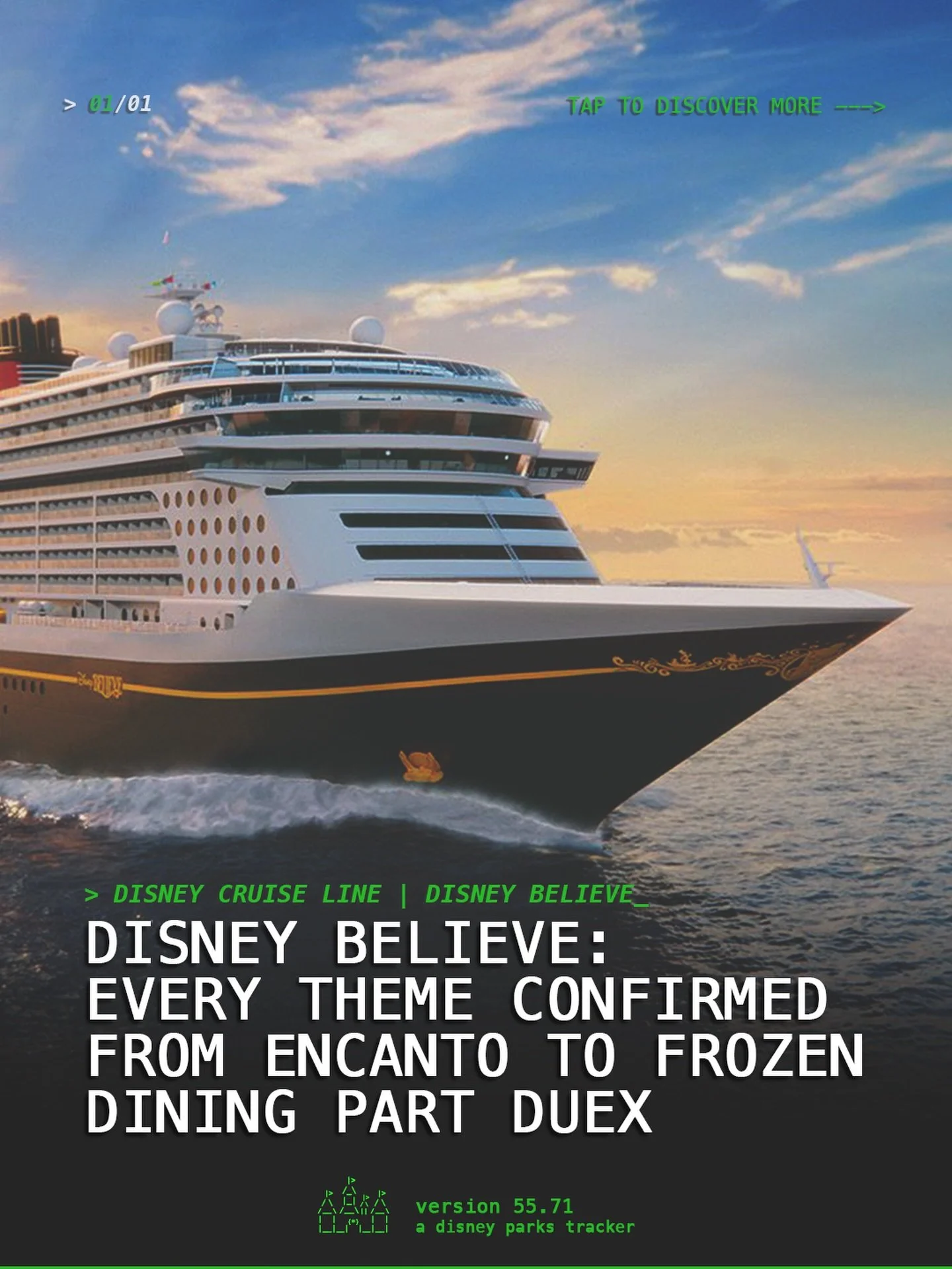 It&rsquo;s official! 🙌 Disney Believe has been fully revealed and the headline act is a brand new ENCANTO stage show with songs by Lin Manuel-Miranda, plus another Frozen restaurant!? 🚢 Believe sails Dec 18, 2027 from Port Everglades in Fort Lauder
