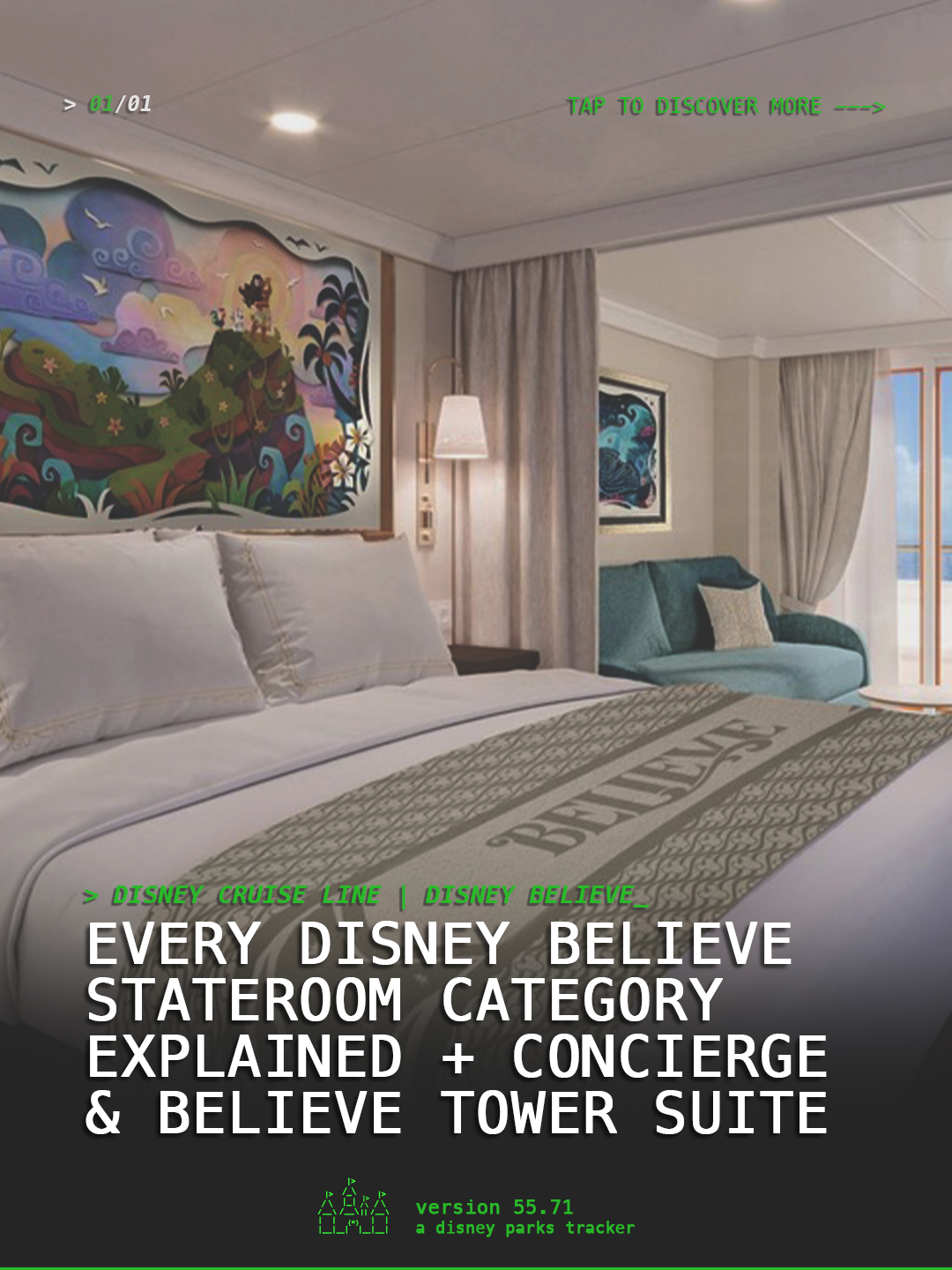 Every Disney Believe Stateroom Category Explained + Concierge and Believe Tower Suite Revealed