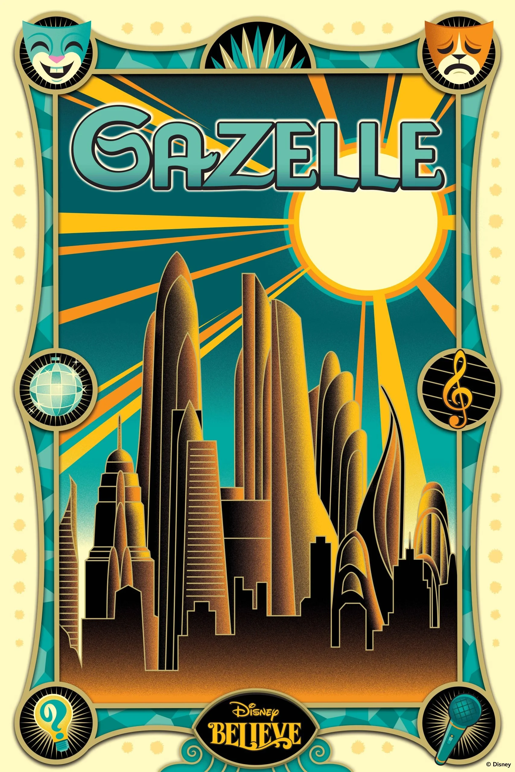 Gazelle is a new Zootopia themed Family Lounge on Disney Believe