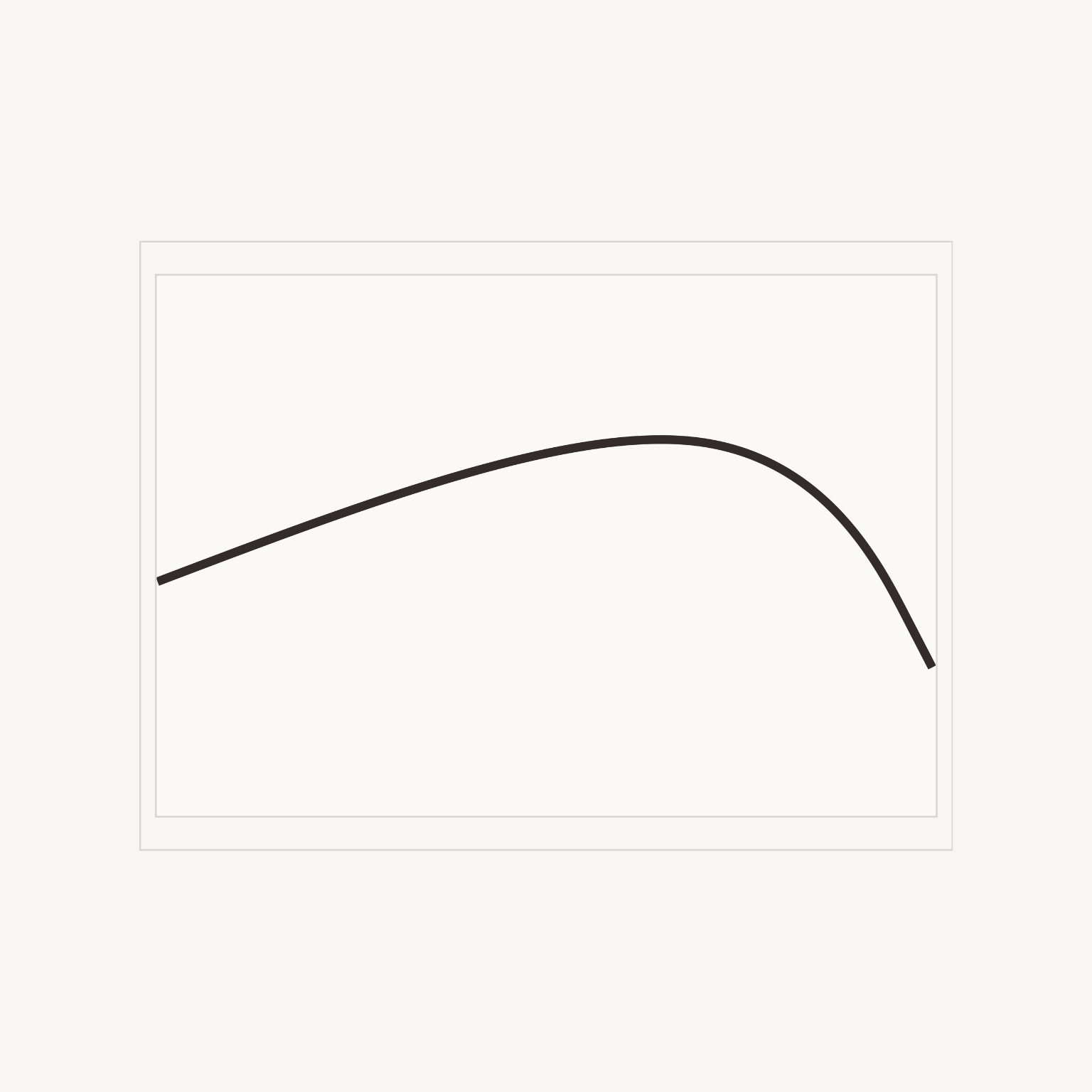 Minimal line-art illustration print of a line.