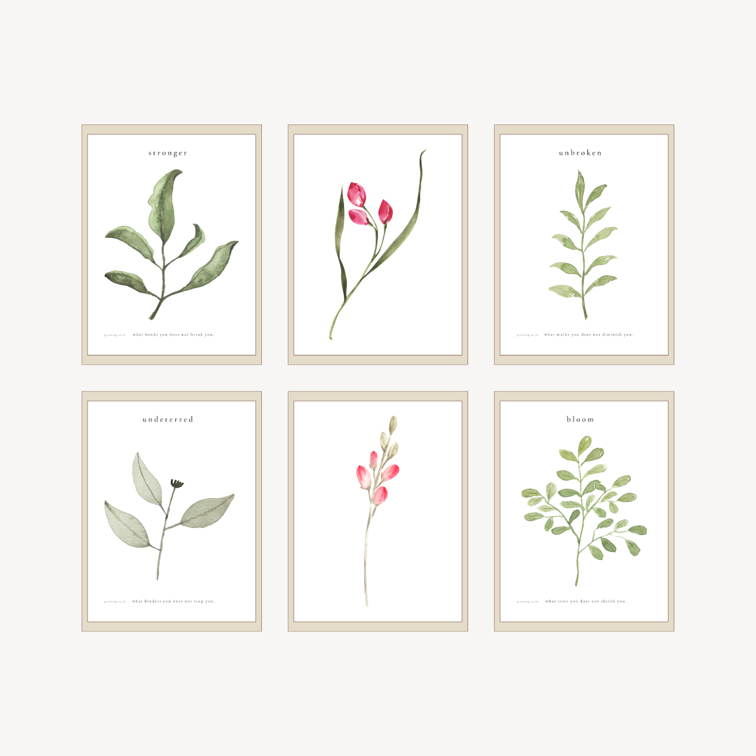 The Glimming Print Series