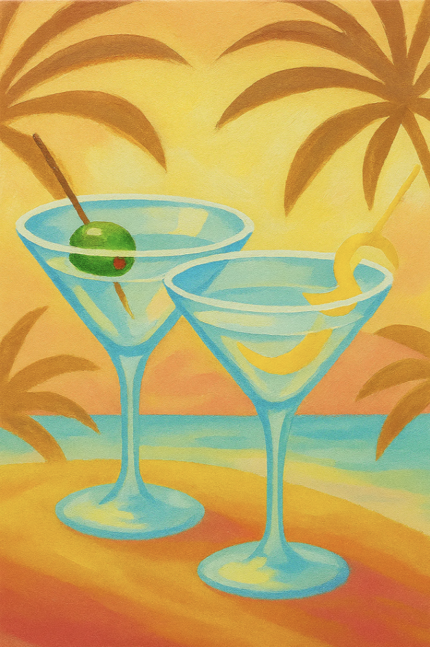 &nbsp;Artvine Paint &amp; Sip Summer Cocktail