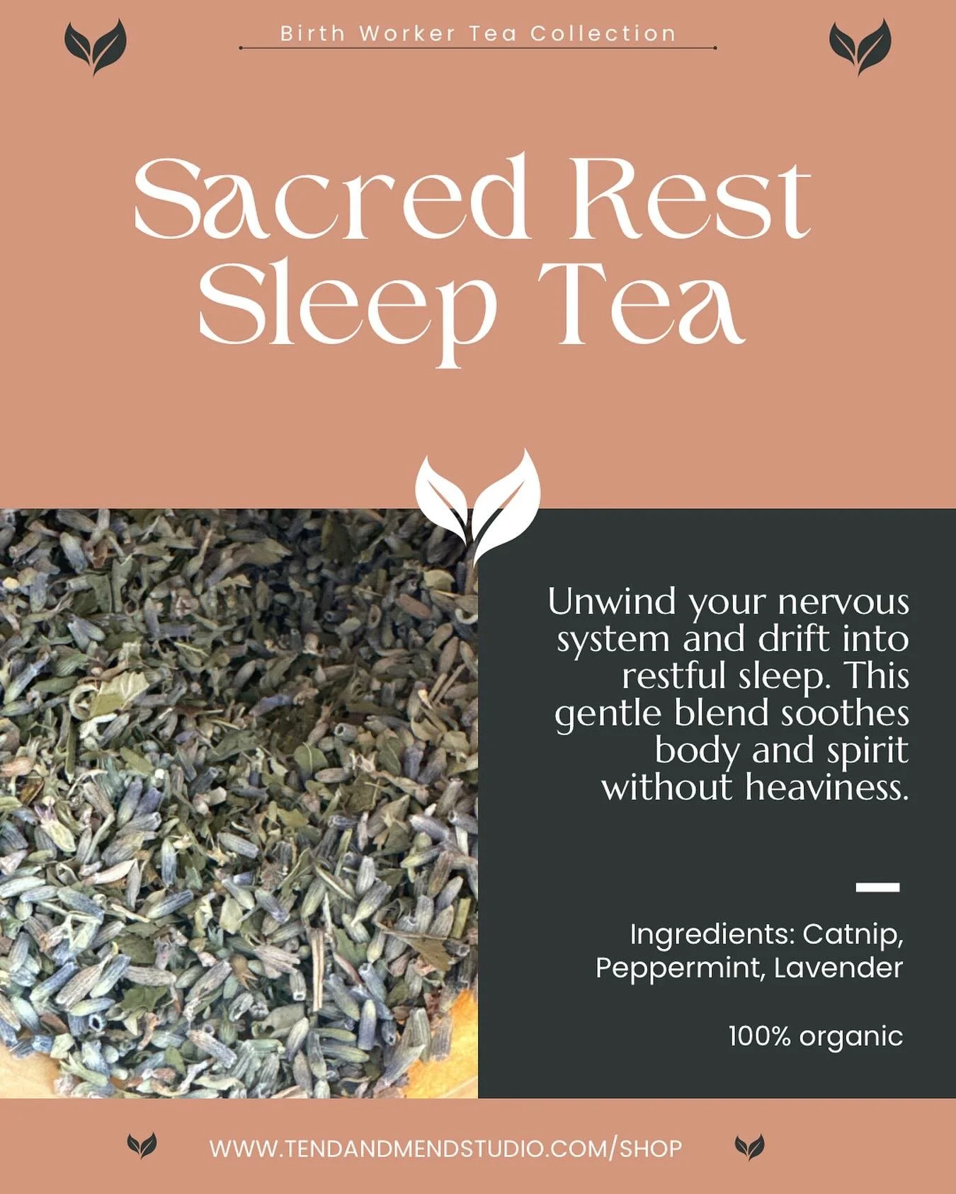 This month, we are highlighting the Birthworker Tea Collection! Our set of four homemade, organic herbal blends crafted to support birthworkers through every phase—preparation, presence, recovery, and rest. Grounding, energizing, and made with
