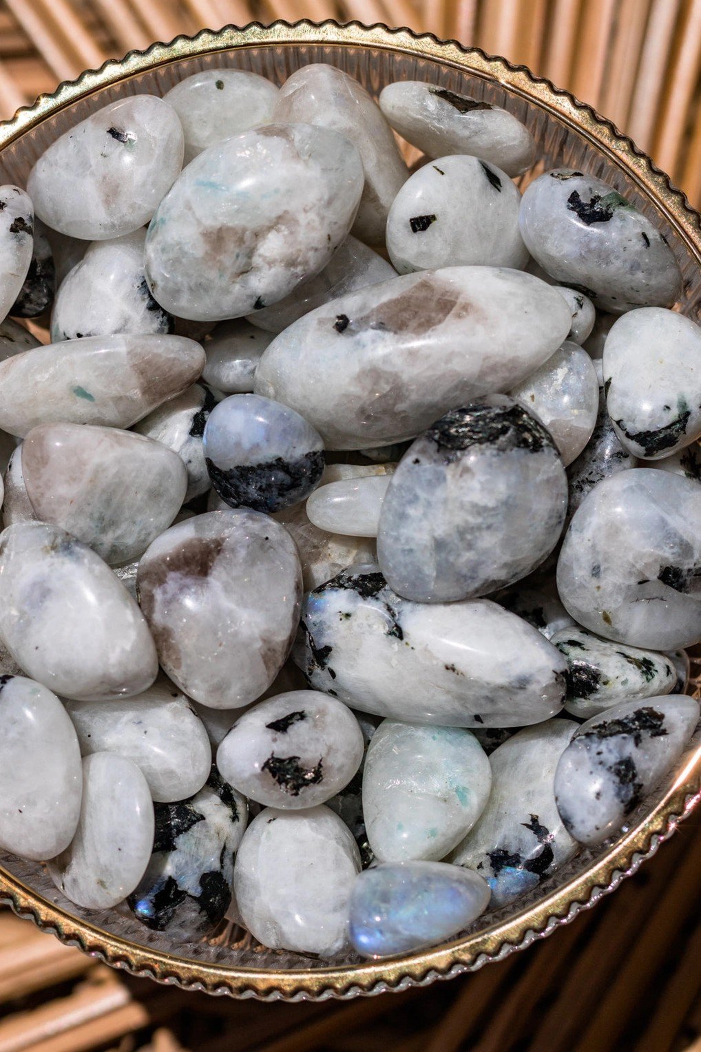 Rainbow Moonstone Tumbled Stone