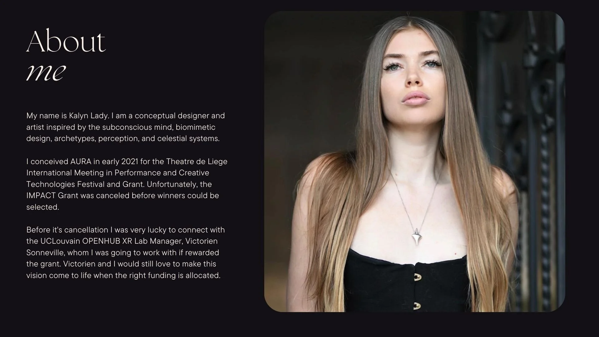 Wearable Tech (performance art, biofeedback sensors, AR/VR) — Merging physical presence with digital afterimage, allowing performance to endure as both experience and artifact.