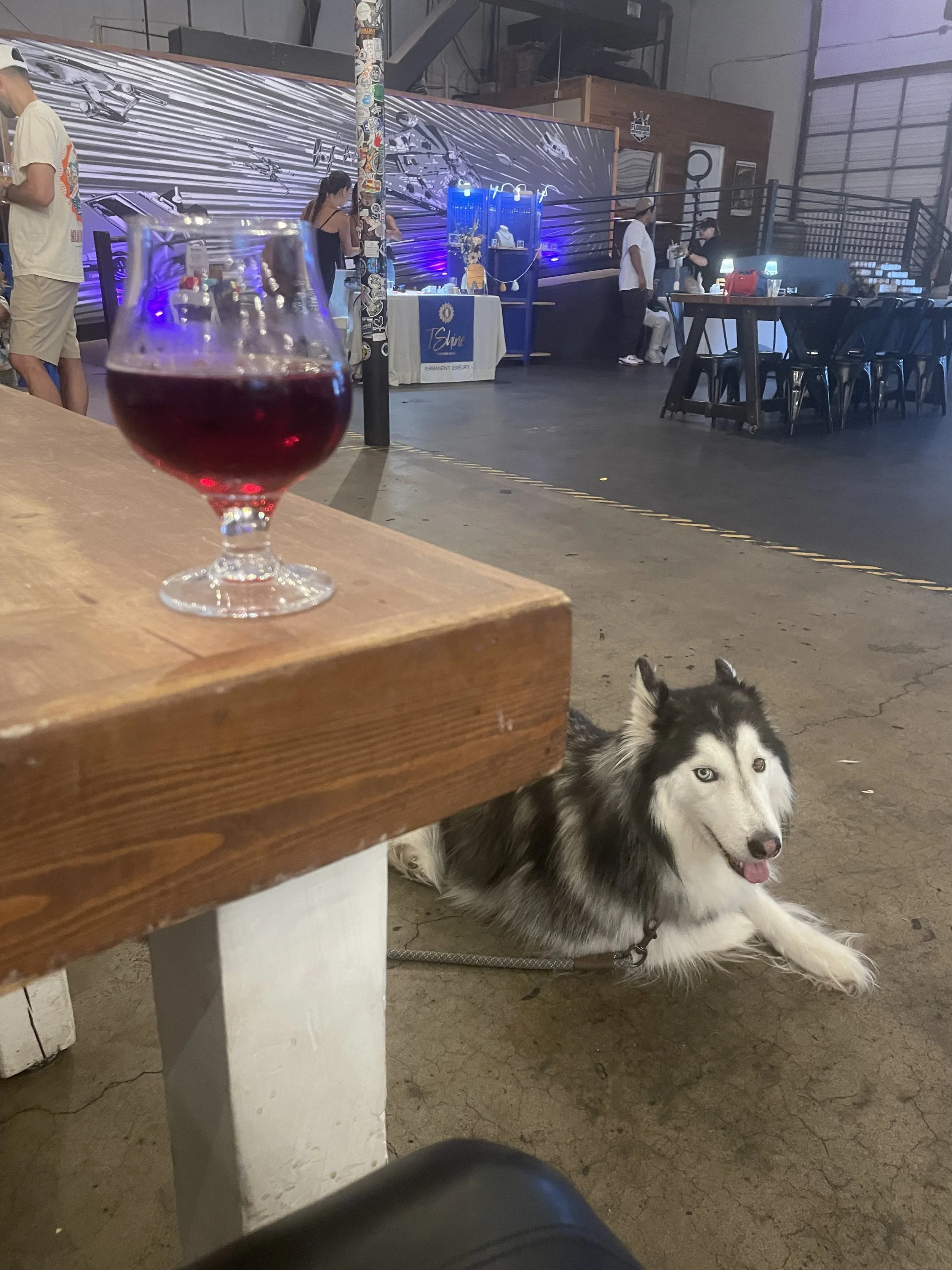 Behaving well at a bar, as 