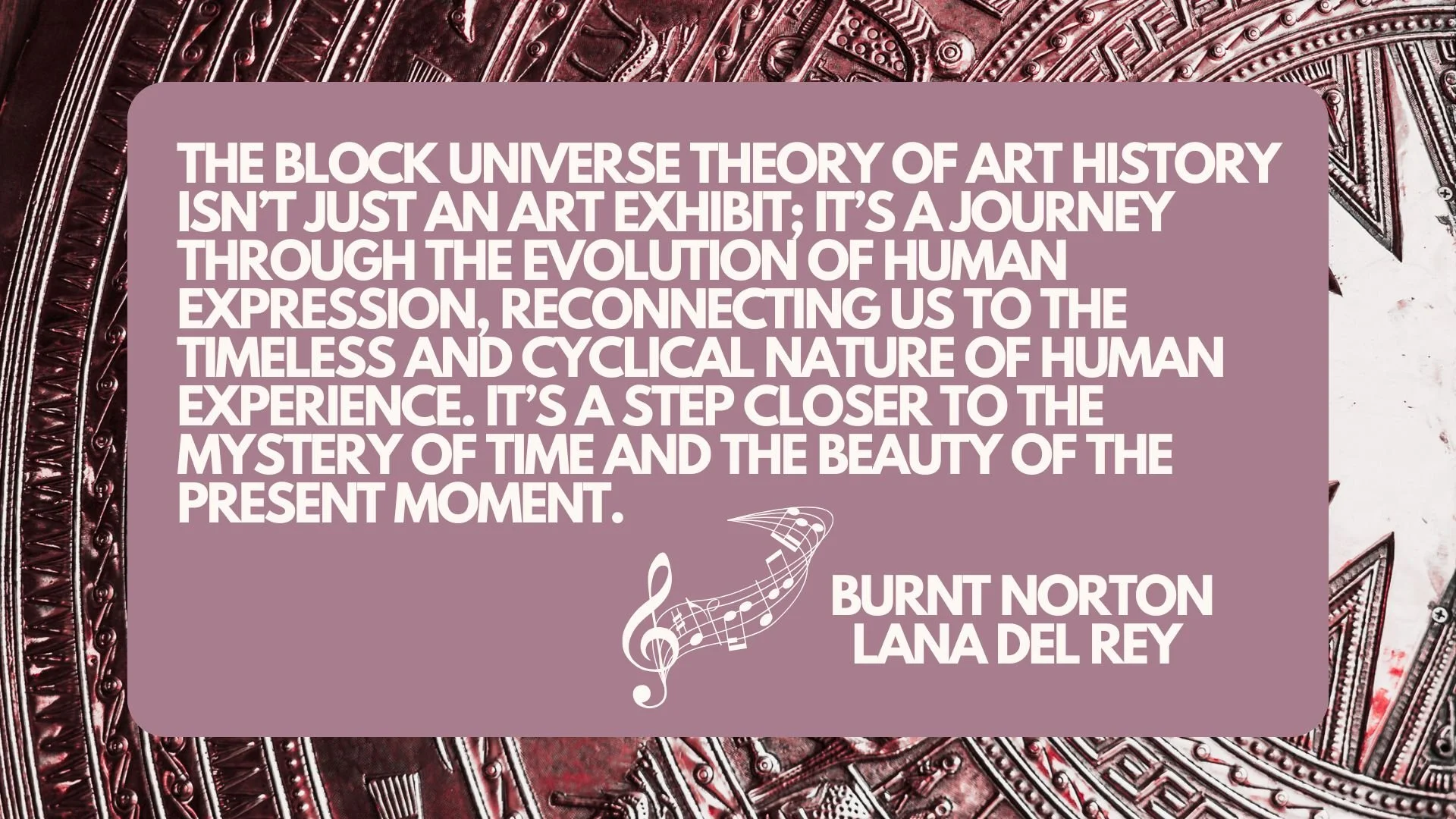 Art Installation (projection, hologram, AR) — A chronology of artistic expression, where image and movement coalesce into a living history, inviting audiences to walk through time itself.