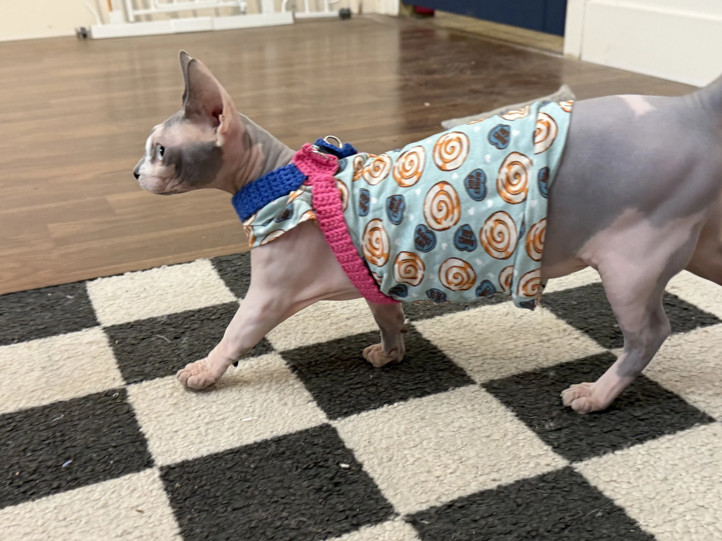 Soft Crocheted Cat Harness