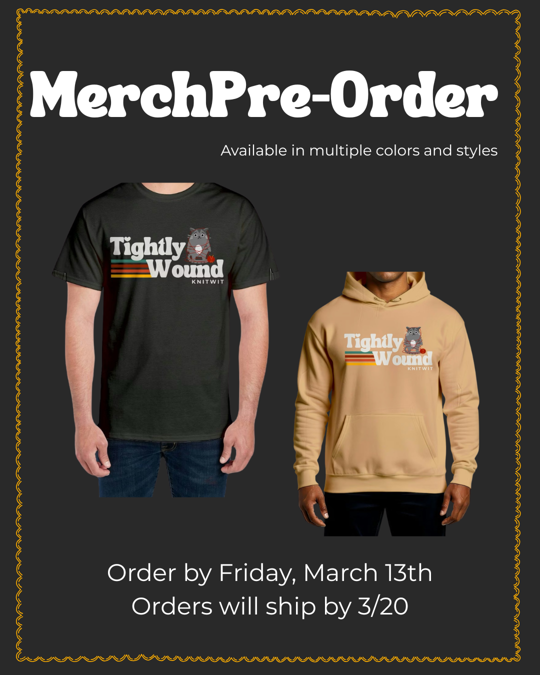 Tightly Wound Knitwit Logo – Merch Pre-Order