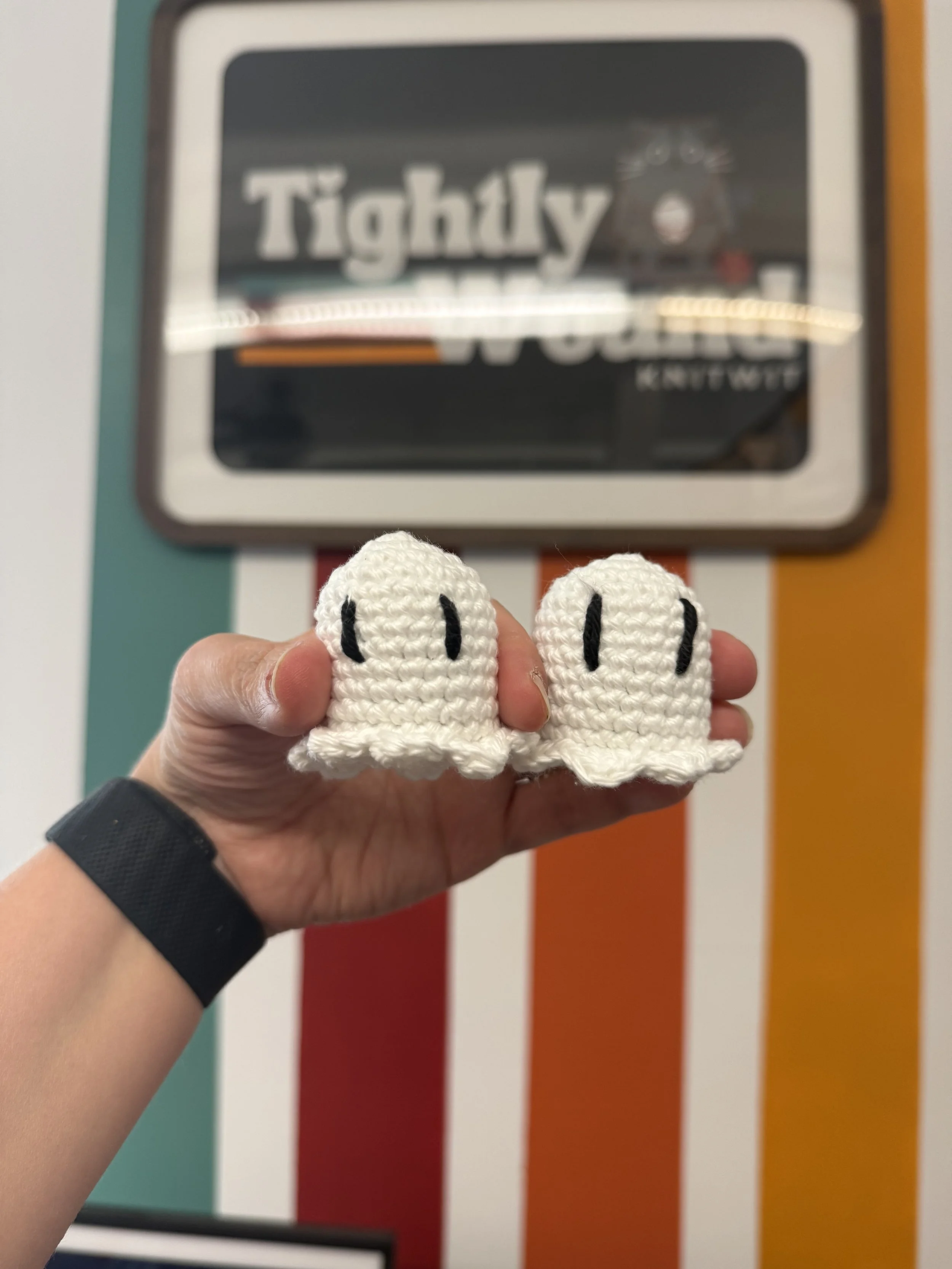 Crochet Catnip Toy- Ghost