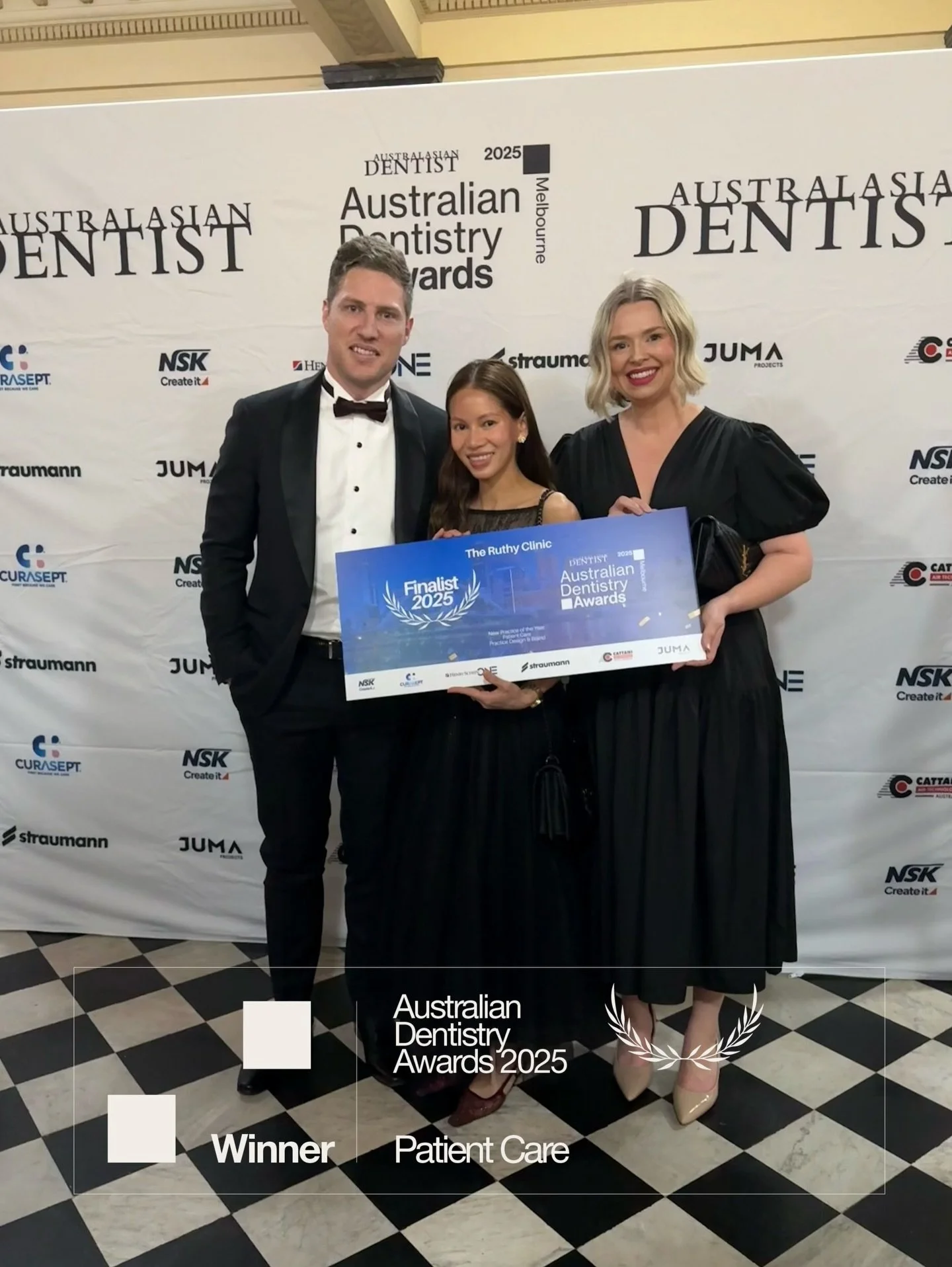 An unforgettable night, and a moment we will always hold close.

We are deeply honoured to have been awarded Patient Care of the Year at the inaugural Australian Dentistry Awards &mdash; especially as a clinic that opened its doors less than six mont