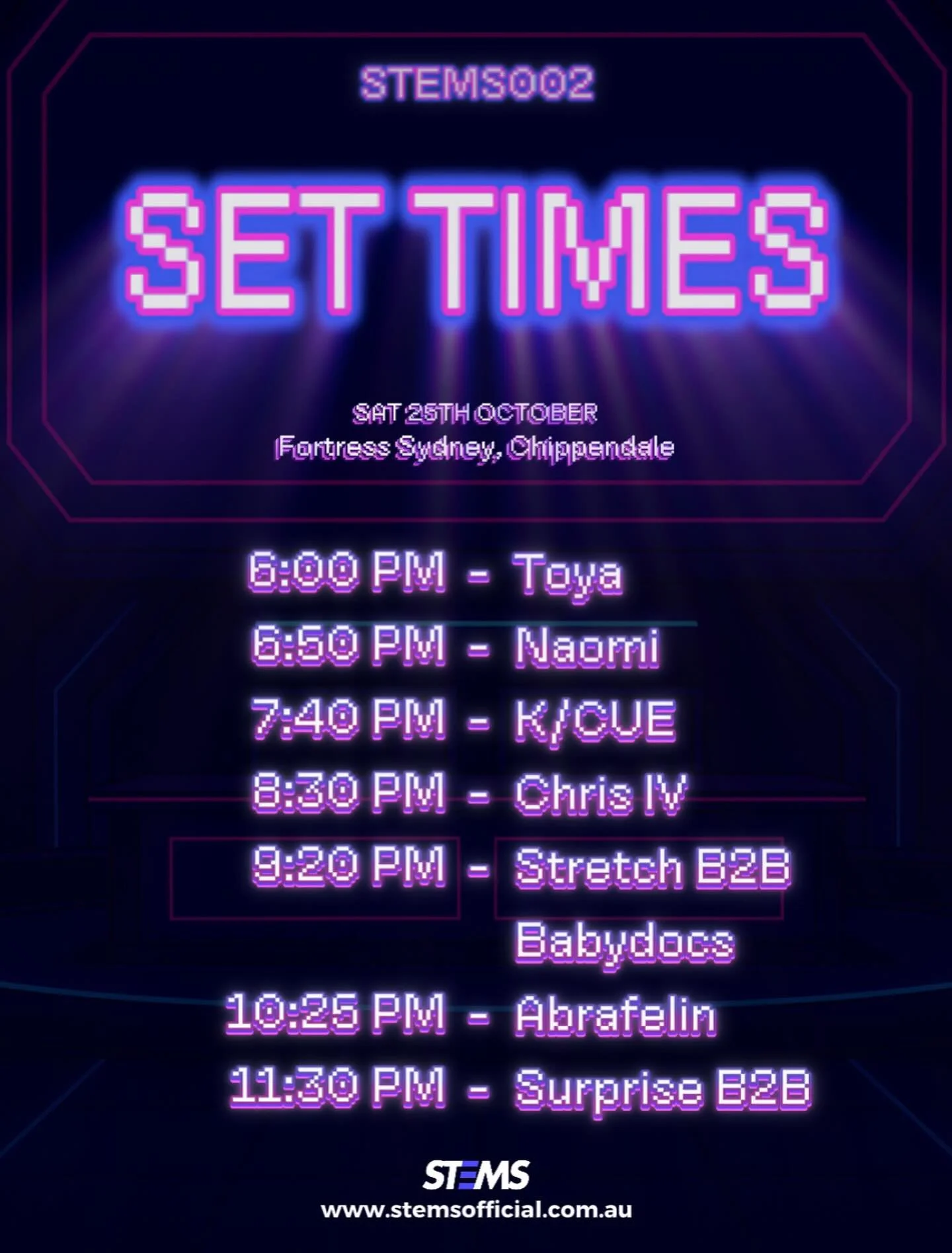 𝐓𝐡𝐞 𝐰𝐚𝐢𝐭 𝐢𝐬 𝐨𝐯𝐞𝐫 - 𝐒𝐄𝐓 𝐓𝐈𝐌𝐄𝐒 𝐚𝐫𝐞 𝐋𝐈𝐕𝐄 🔊

See you on the dancefloor this Saturday🌀

Final tickets remaining - link in bio.