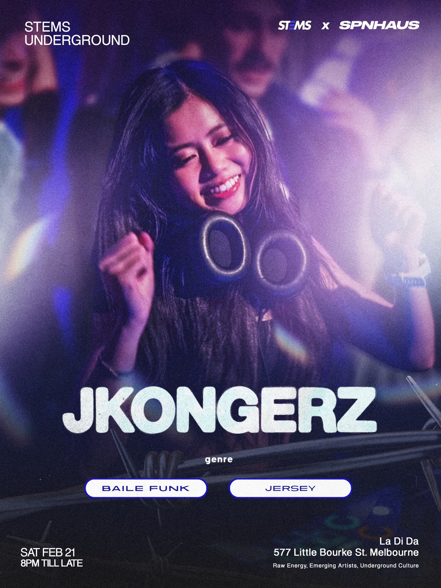 One day to go!
Get for Jkongerz to open the night with some Baile Funk and Jersey Club bangers 🪩🕺🕺

Tickets in Bio! 🎟️ 🎟️🎟️