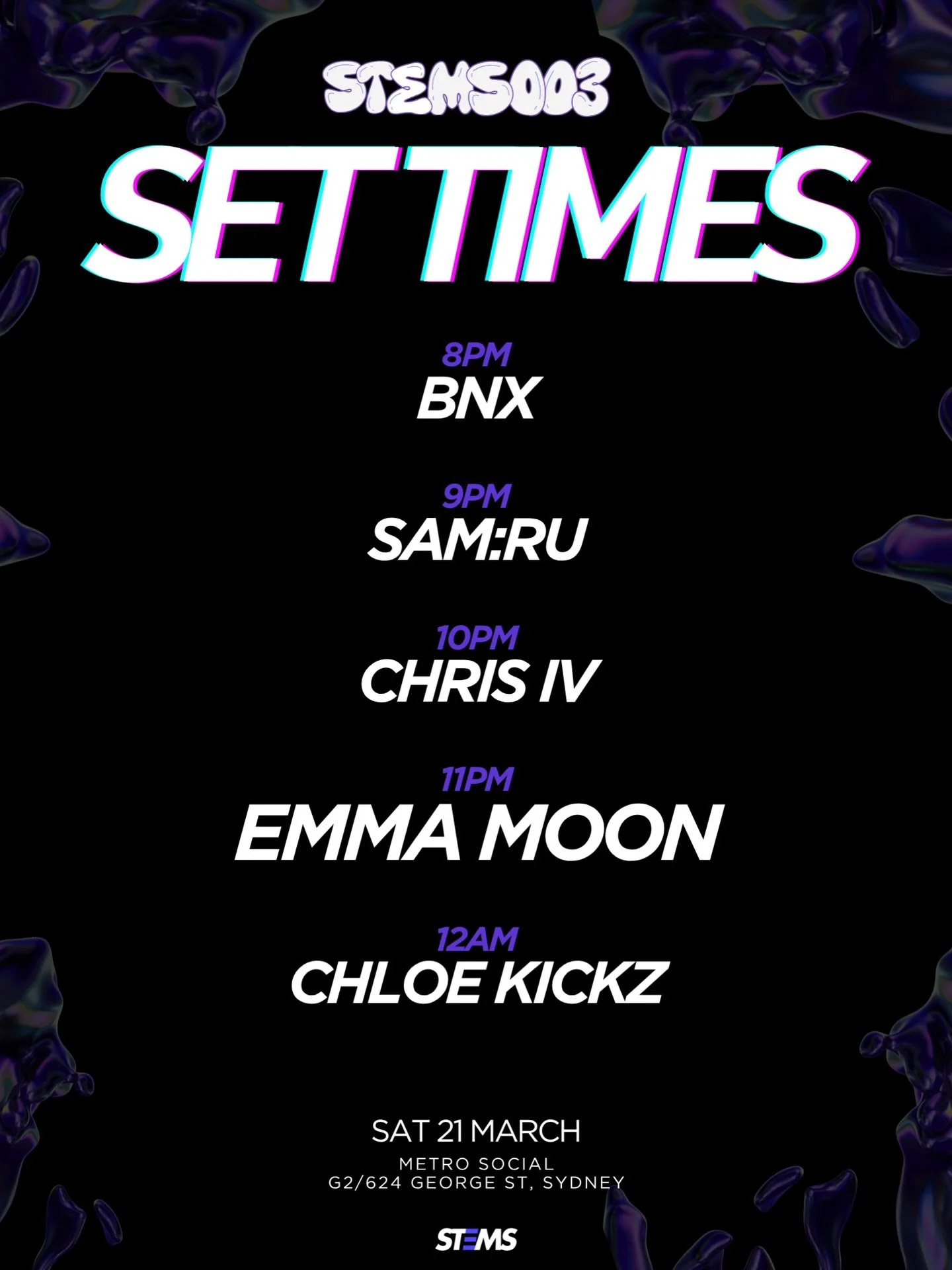 Set times are live!

Keen to see everyone get their boogie on tomorrow! 🪩

Secure your tickets through the link in bio!
