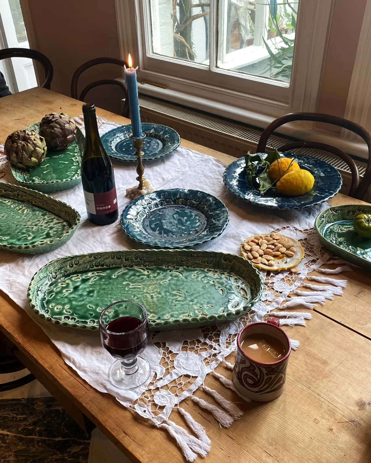 Slab-built Serving Platters