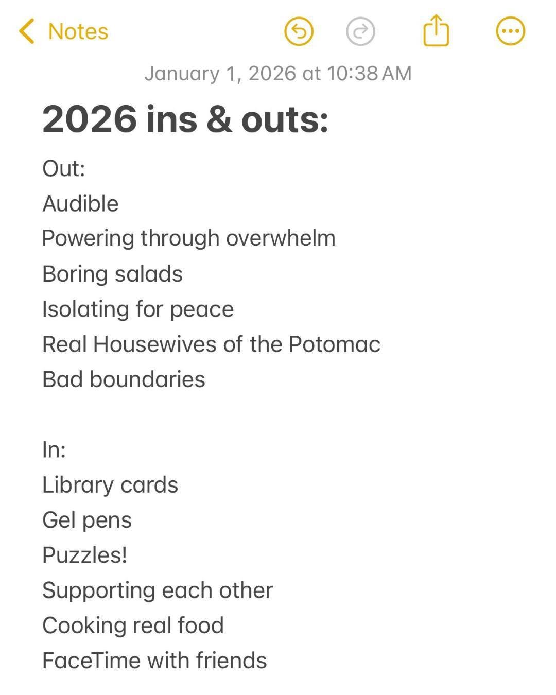 Is the 5th too late to say Happy New Year? 😝 Oh well! The year is still new and we are sharing our ins and outs for 2026. 

What are you prioritizing this year? 📚☕

--
#newyear #resolutions #2026insandouts #SupportYourLibrary #Community #okctherapy