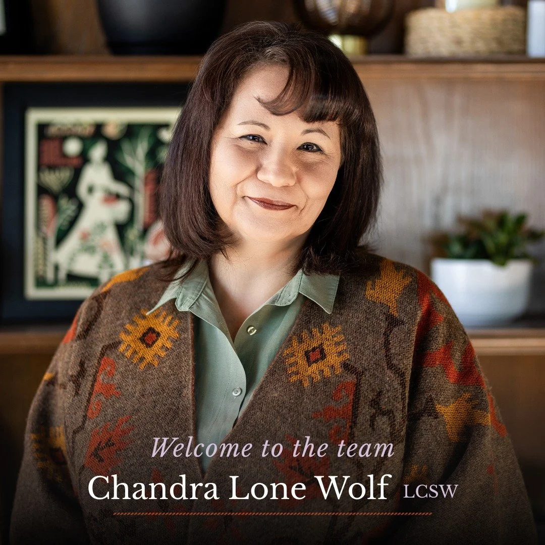 Everyone give a warm welcome to Chandra Lone Wolf, LCSW, who joined us at Third Space this past January.

Chandra specializes in trauma therapy. She uses techniques like EMDR, IFS, inner-child work, and other trauma-informed methods to help people fi