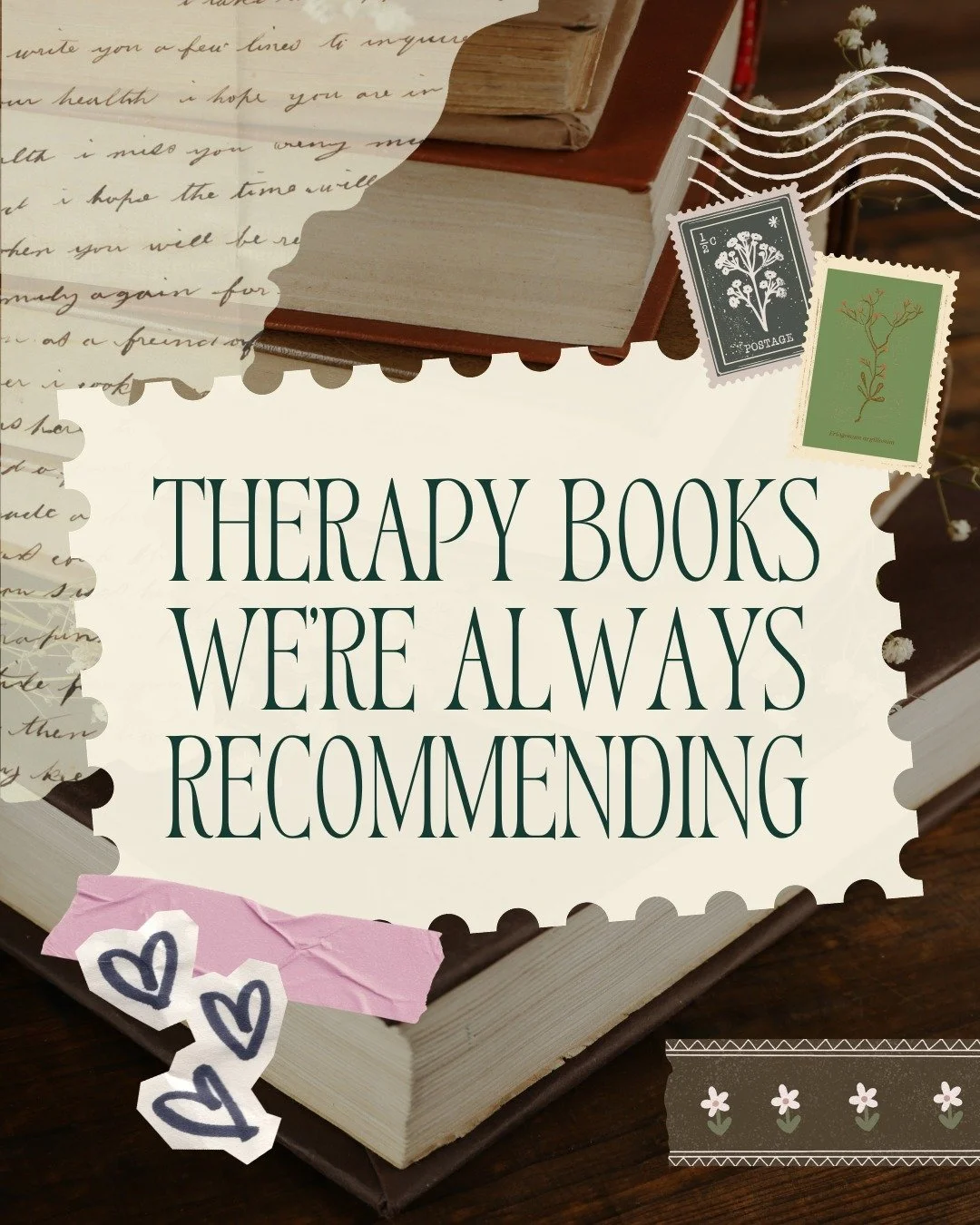 A few therapy books we&rsquo;re always recommending 📚

Maggie&rsquo;s Pick: No Bad Parts by Richard C Shwartz
Matt&rsquo;s Pick: Trauma and Recovery: The Aftermath of Violence&mdash;From Domestic Abuse to Political Terror by Judith Herman
Summer&rsq