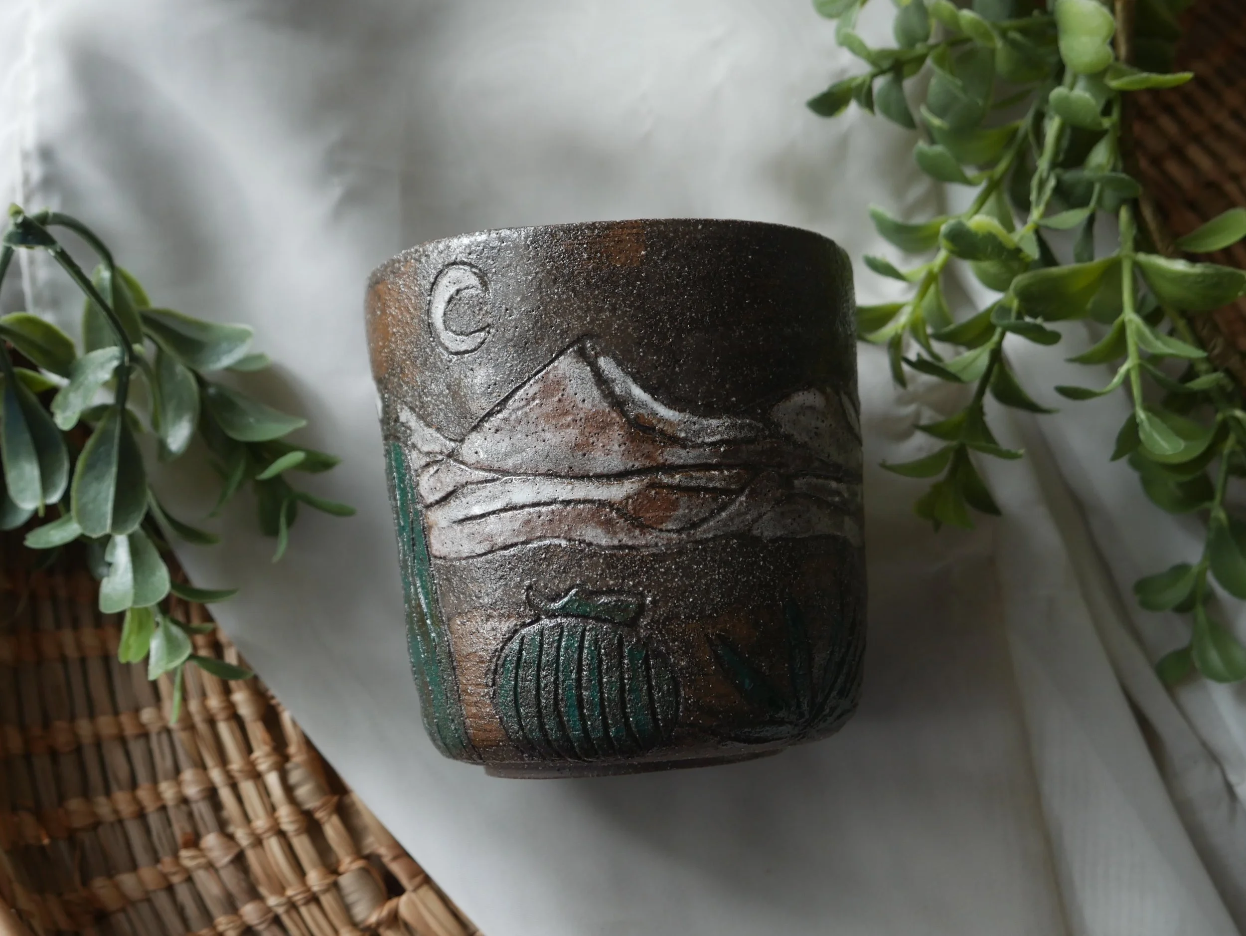 "Dusky Pines" Planter