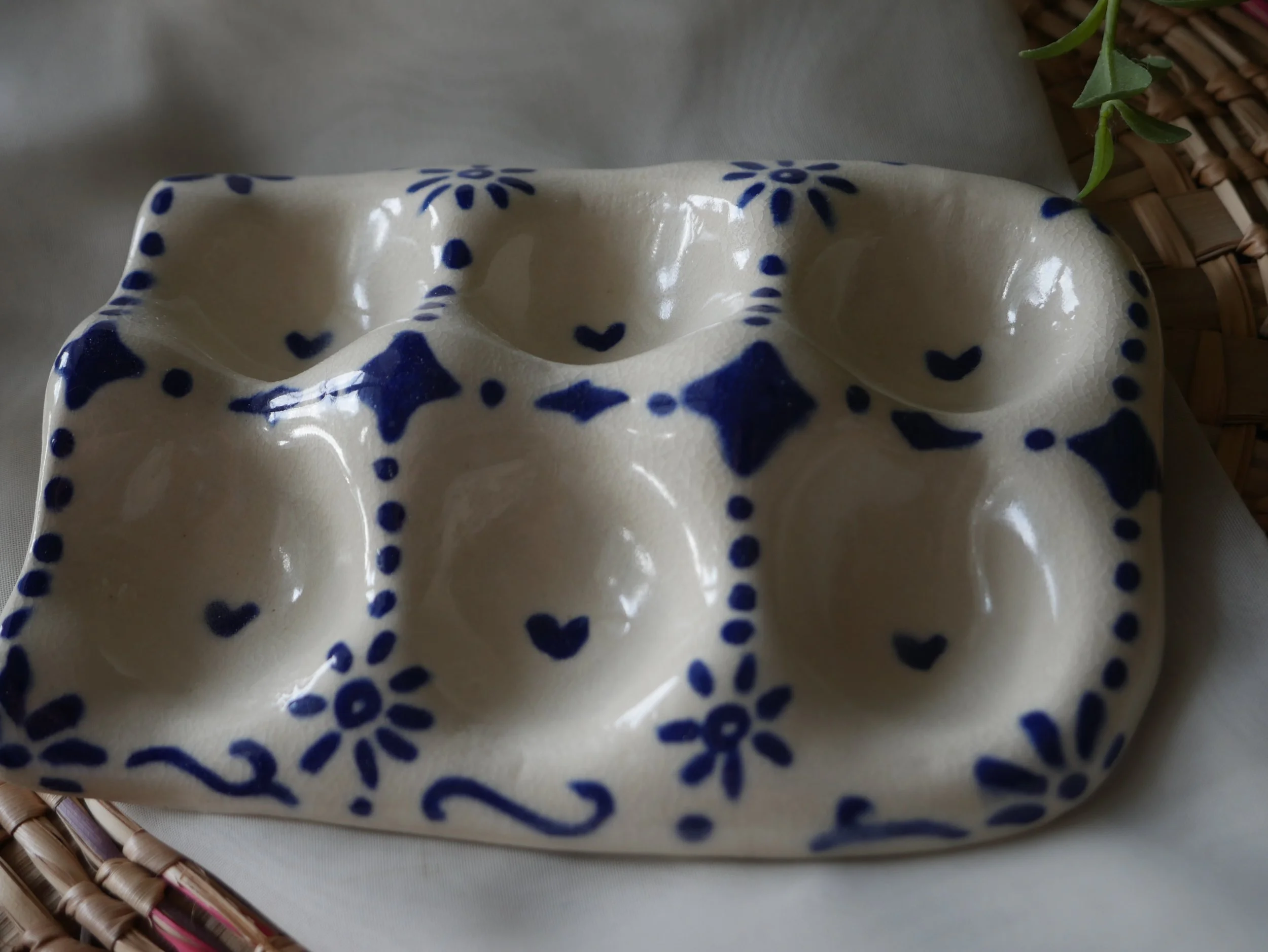 "Boleslawiec Blue" Egg Holder