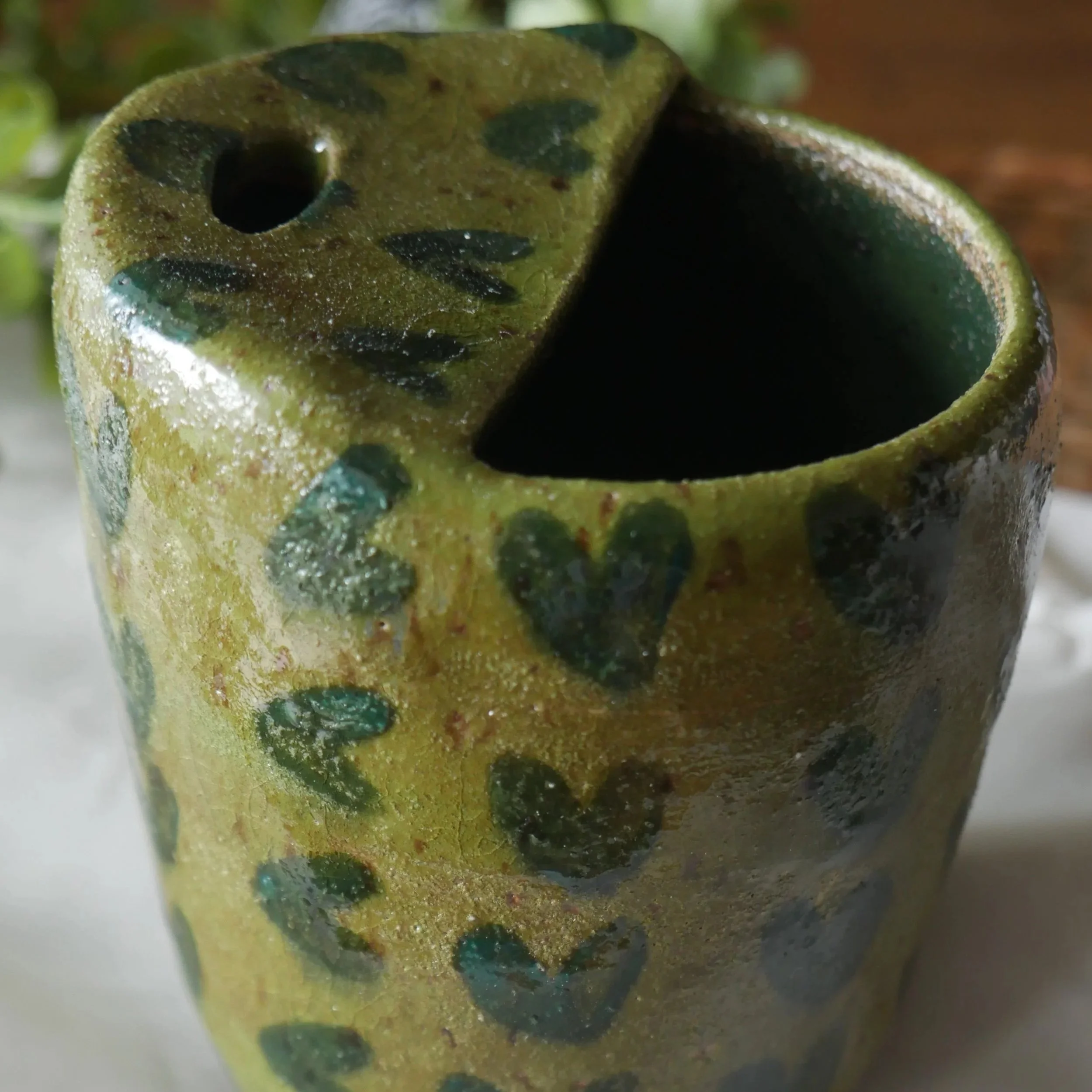 "Green of Hearts" Go Cup